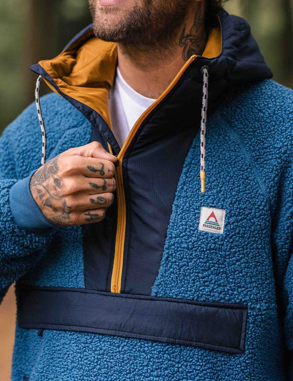 Woodland Polar-lined Sherpa Fleece - Blue Steel