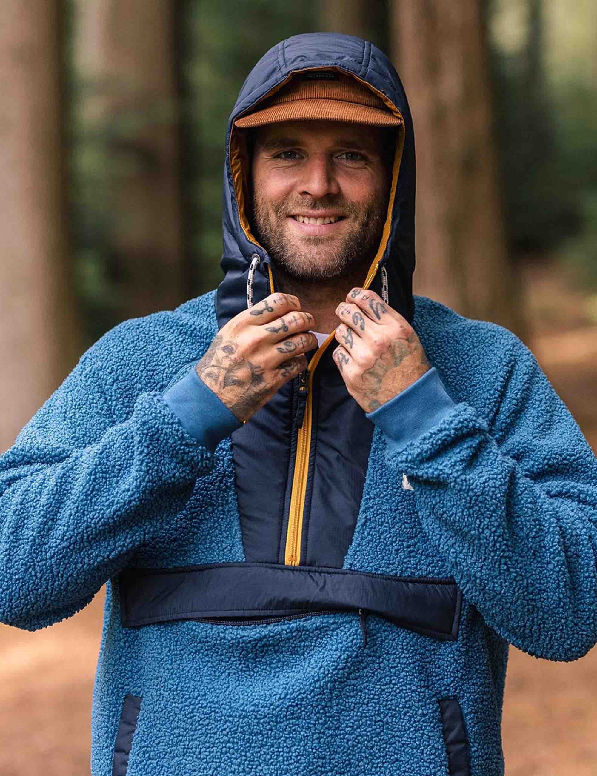 Passenger Woodland Polar-lined Sherpa Fleece - Blue Steel
