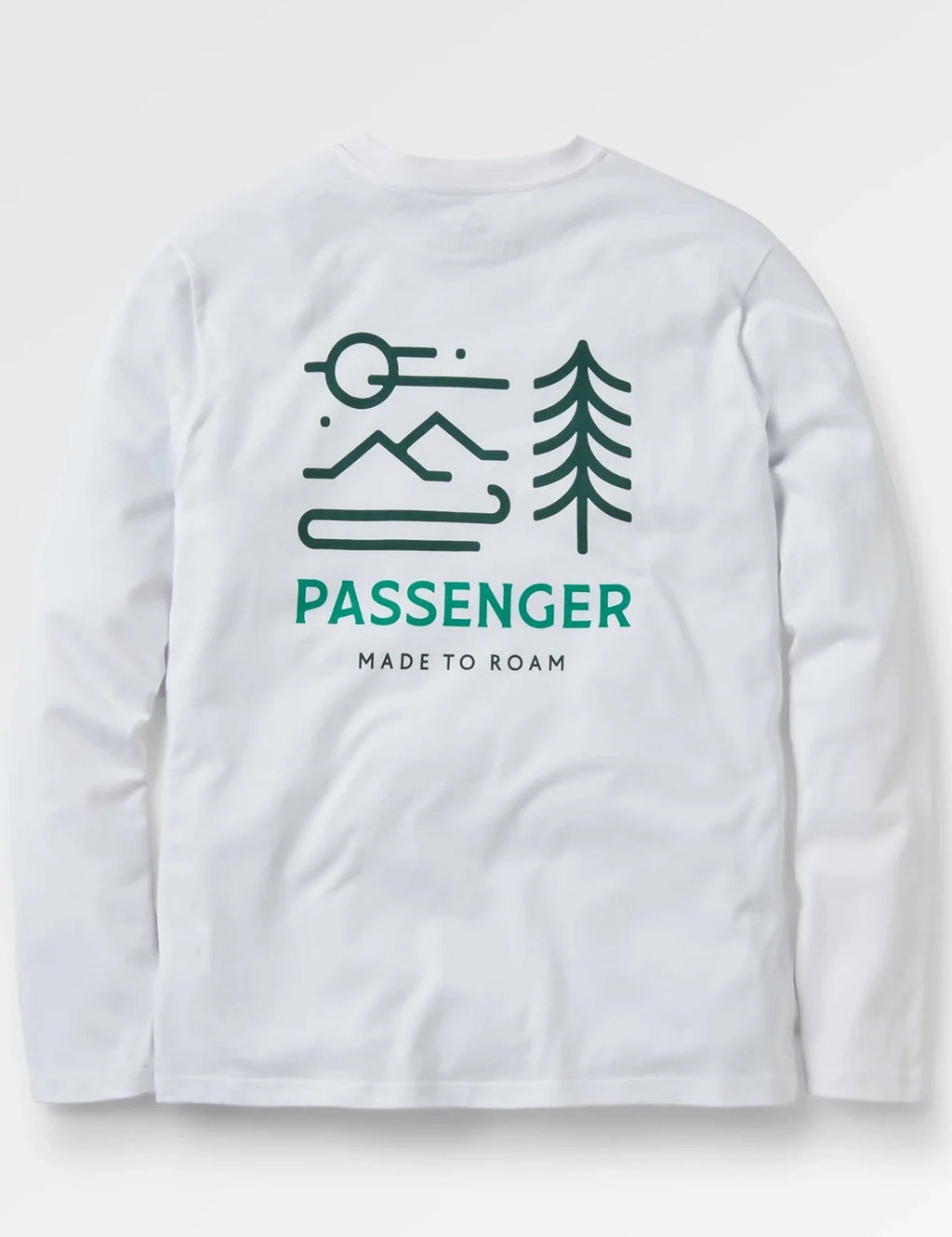 Phoenix Long Sleeve Recycled Cotton T-Shirt - White