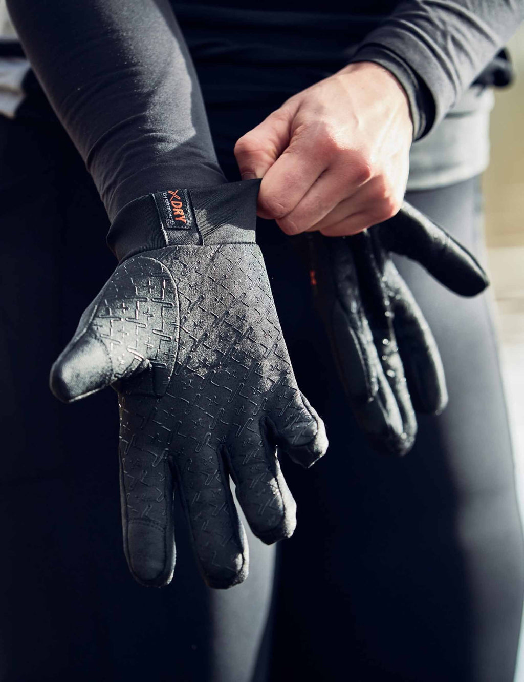 Contact Insulated Waterproof Power Liner Gloves - Black