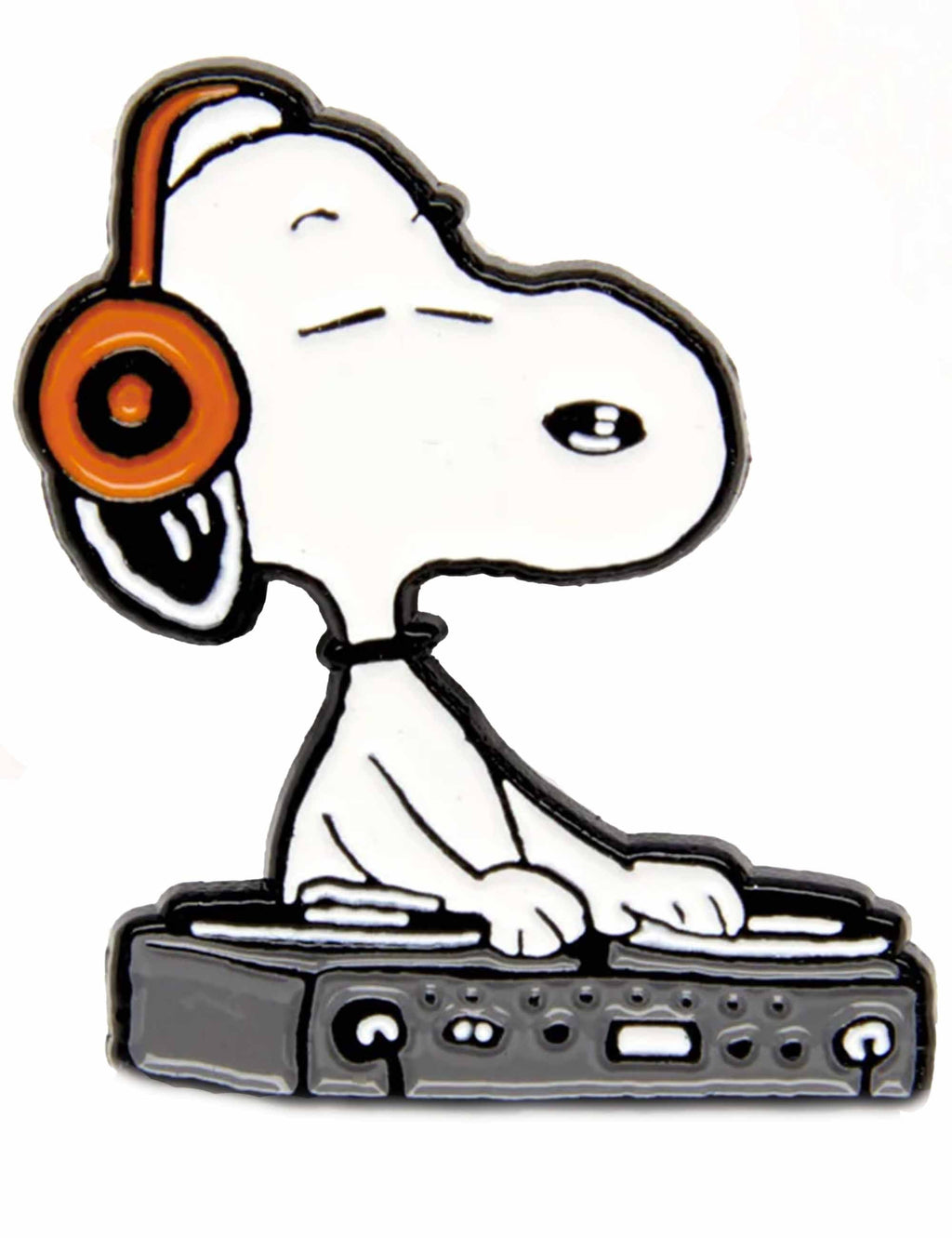 Snoopy Enamel Pin Badge - Music is Life, DJ