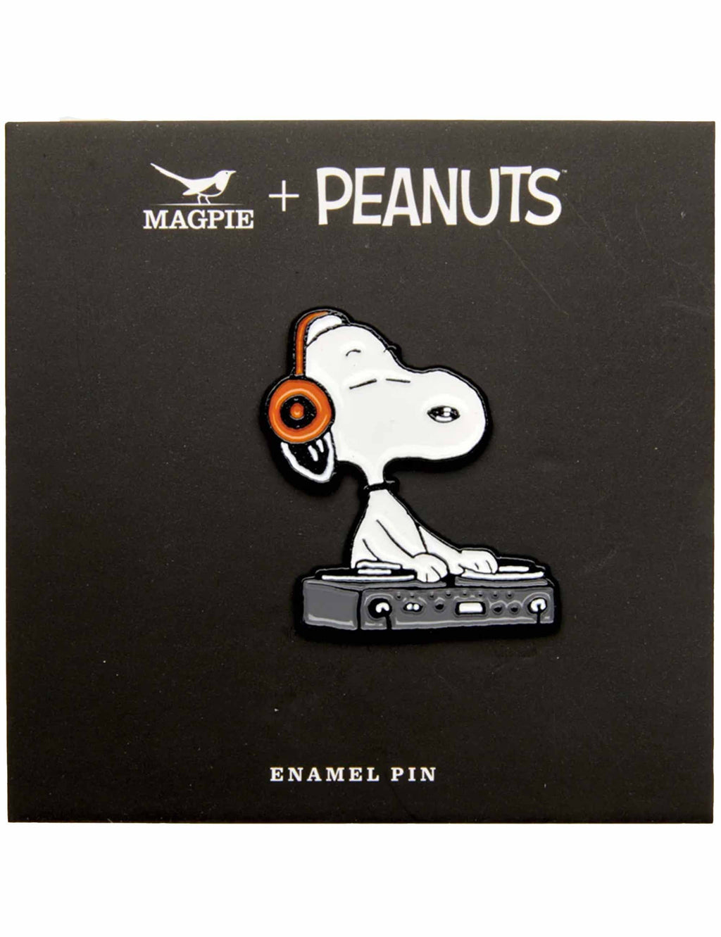 Snoopy Enamel Pin Badge - Music is Life, DJ