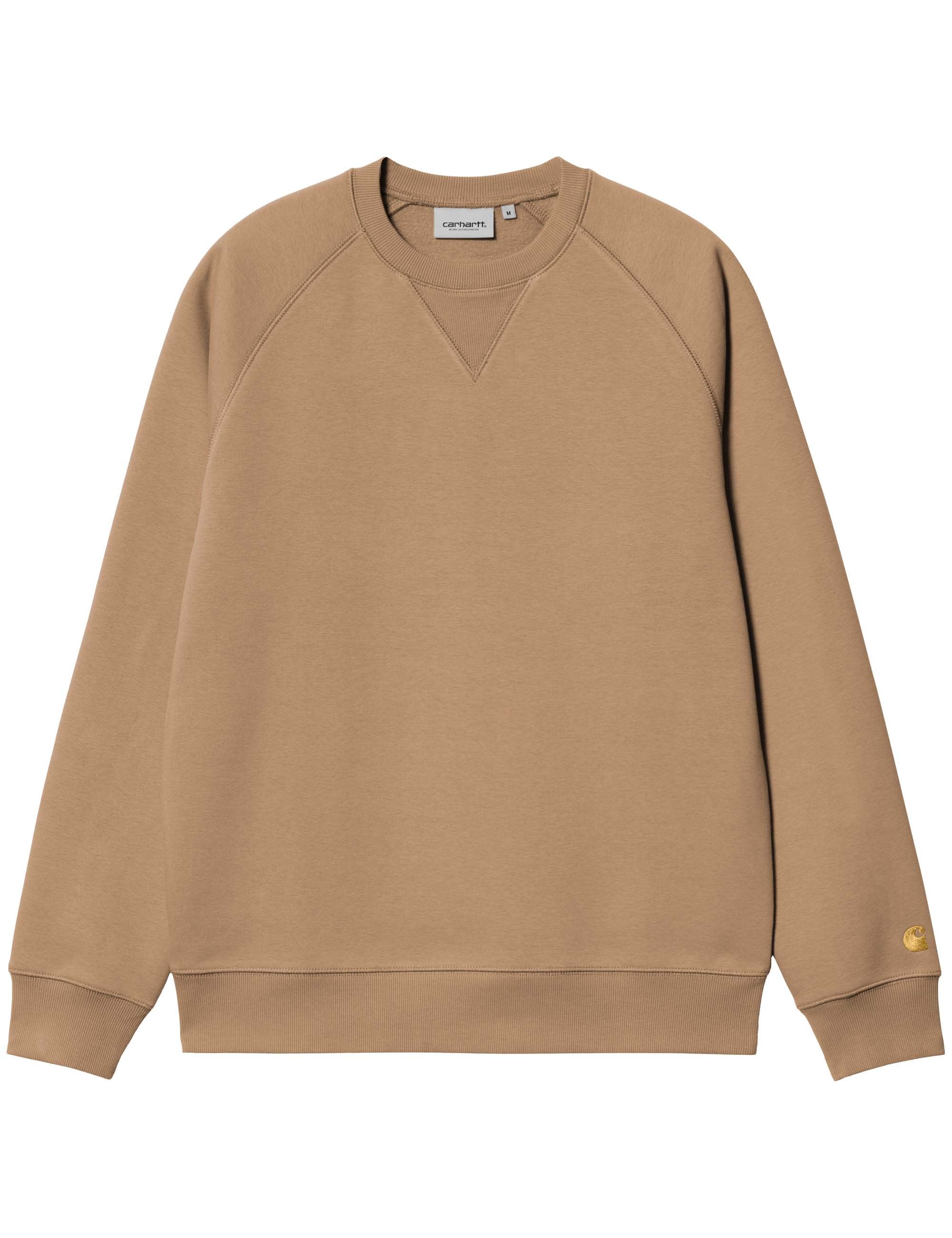 Chase Cew Sweat - Dusty Hamilton Brown/Gold