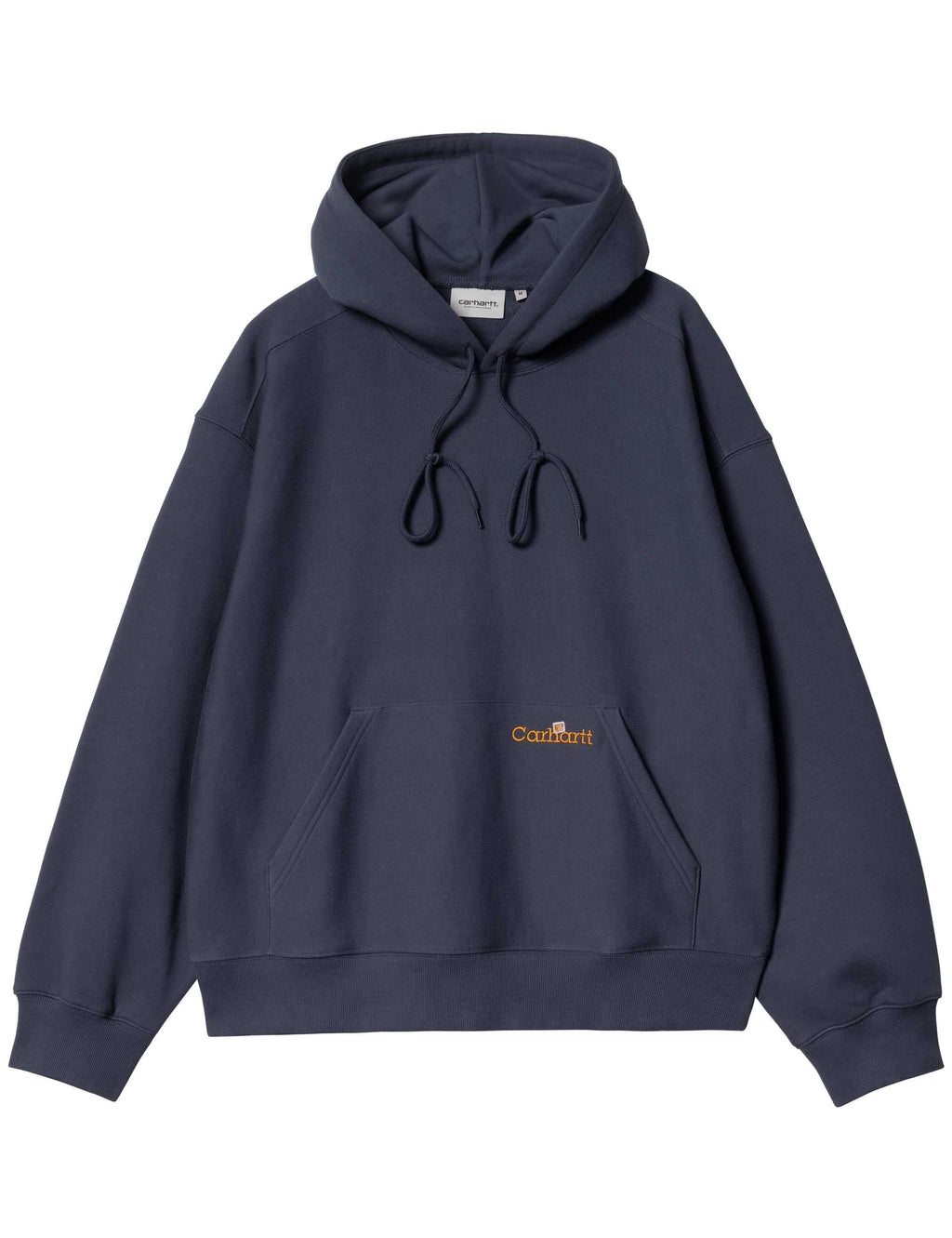 Label Script Hooded Sweat - Blue