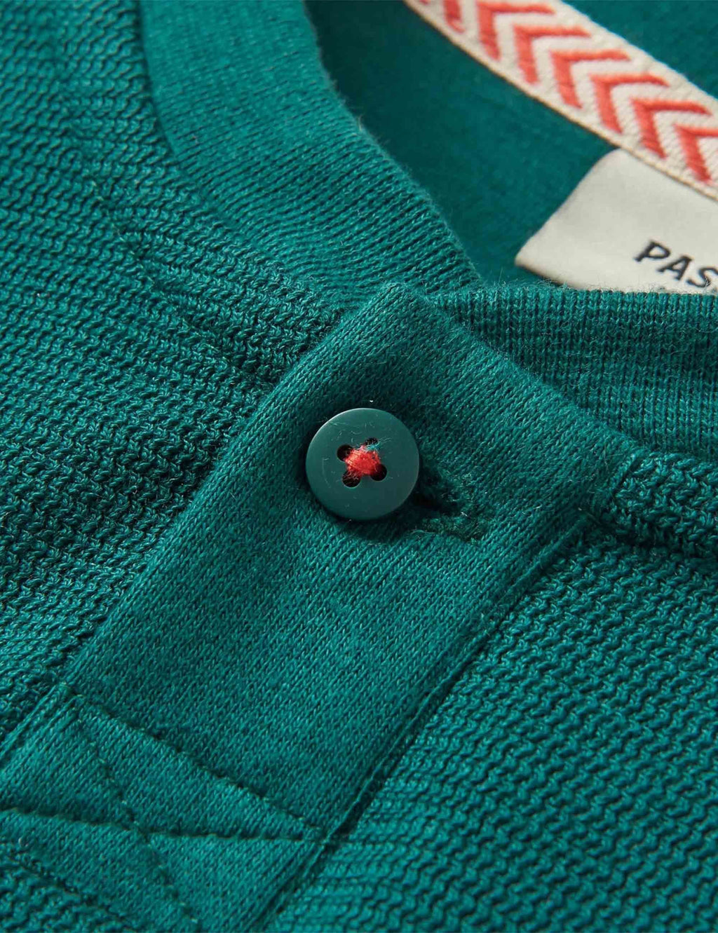 Stream Henley Long Sleeve Top - Rain Forest