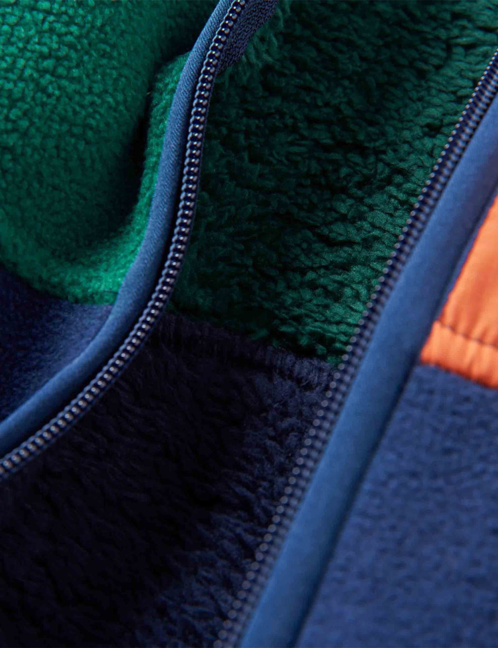 Loch Hooded Polar Fleece - Rain Forest/Rich Navy