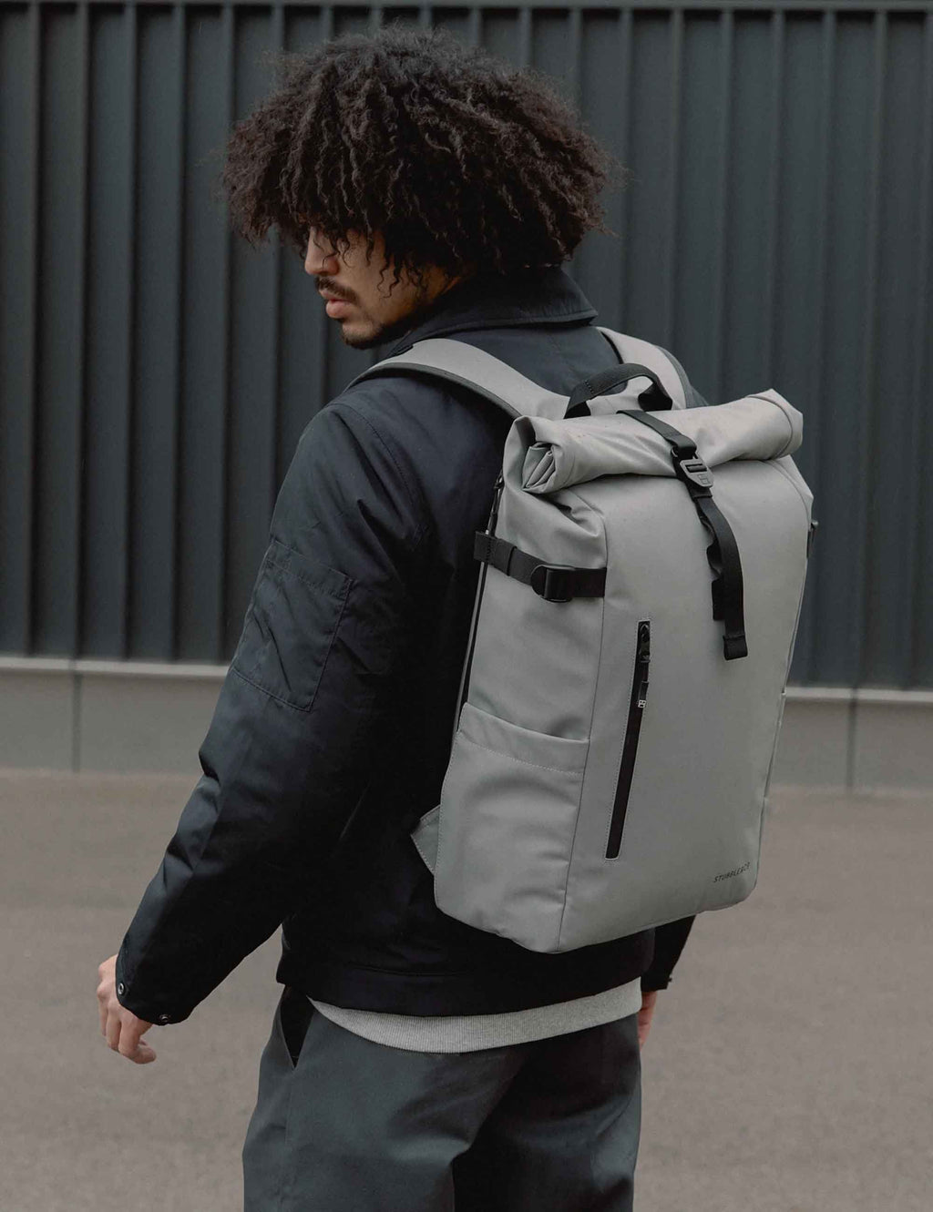 The Roll Top Backpack 20L - Concrete