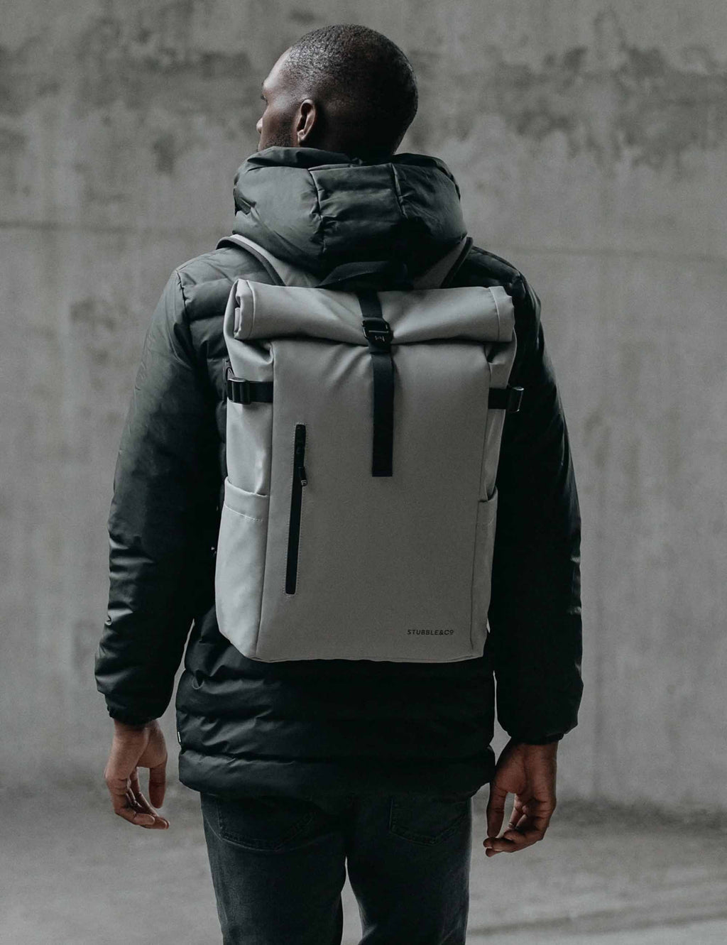 The Roll Top Backpack 20L - Concrete