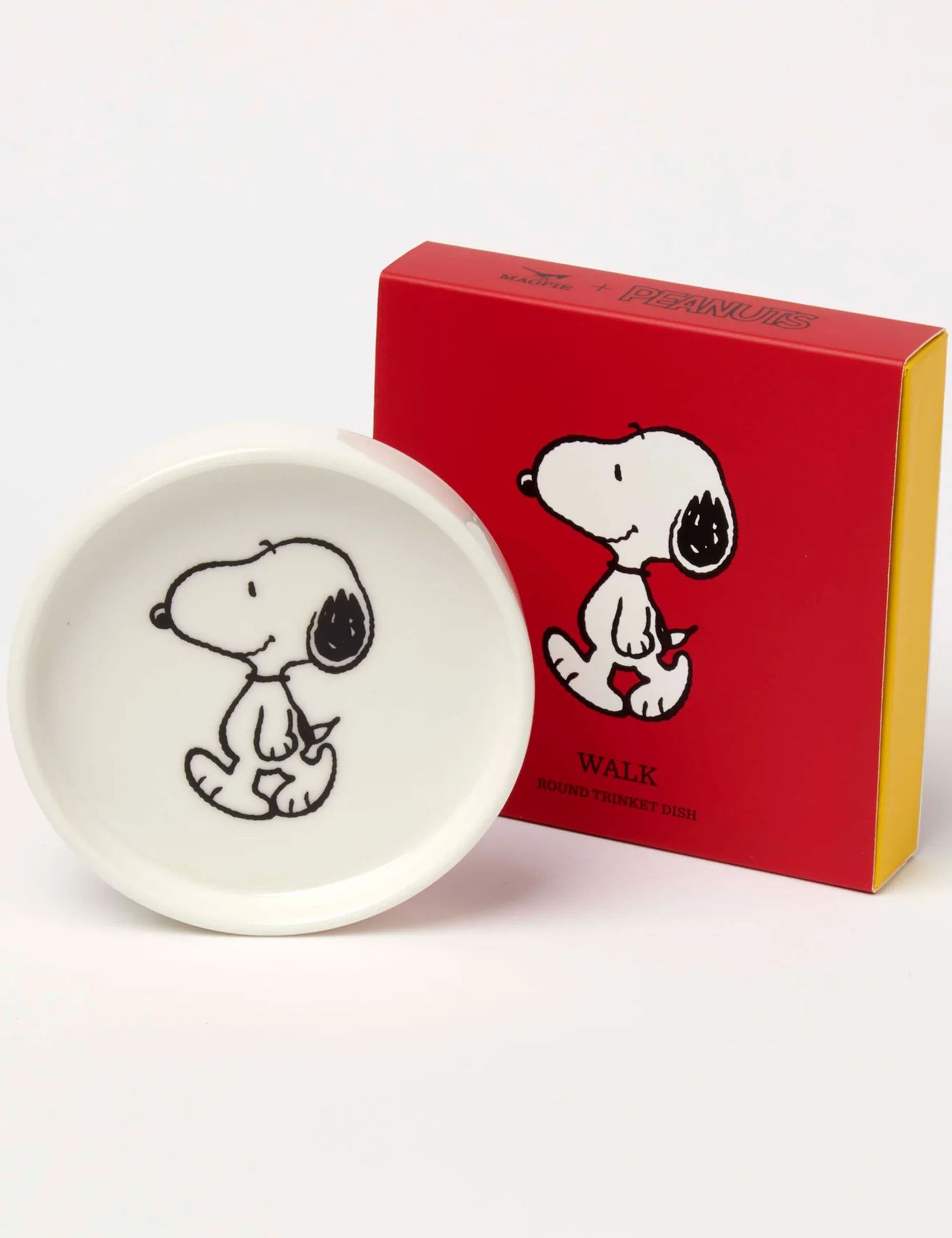 Peanuts Snoopy Round Shaped Trinket Dish - Walk