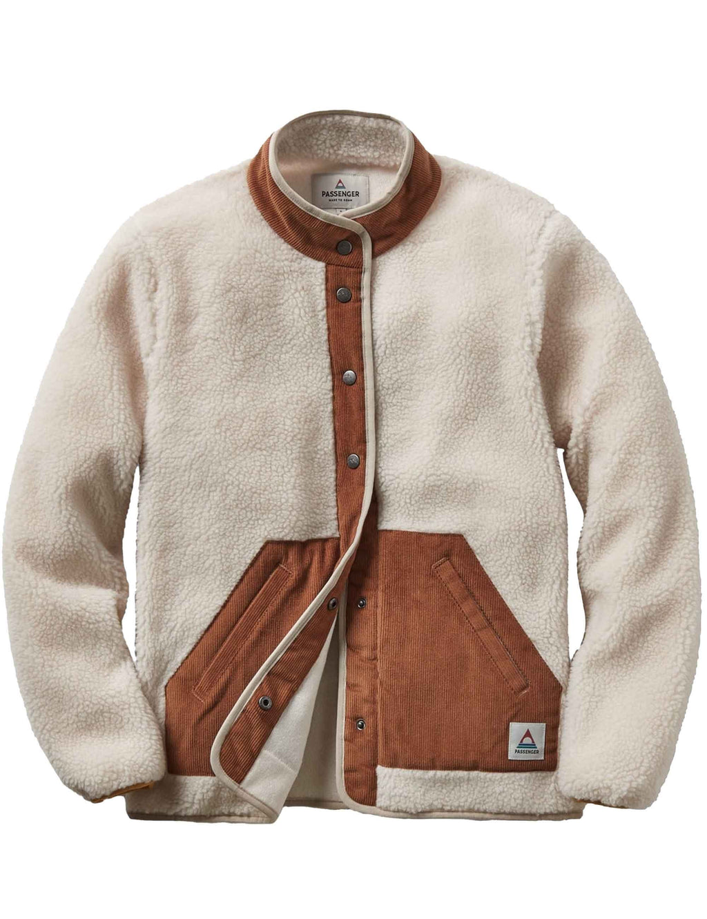Women's Clover Lined Fleece Jacket - Warm Ivory