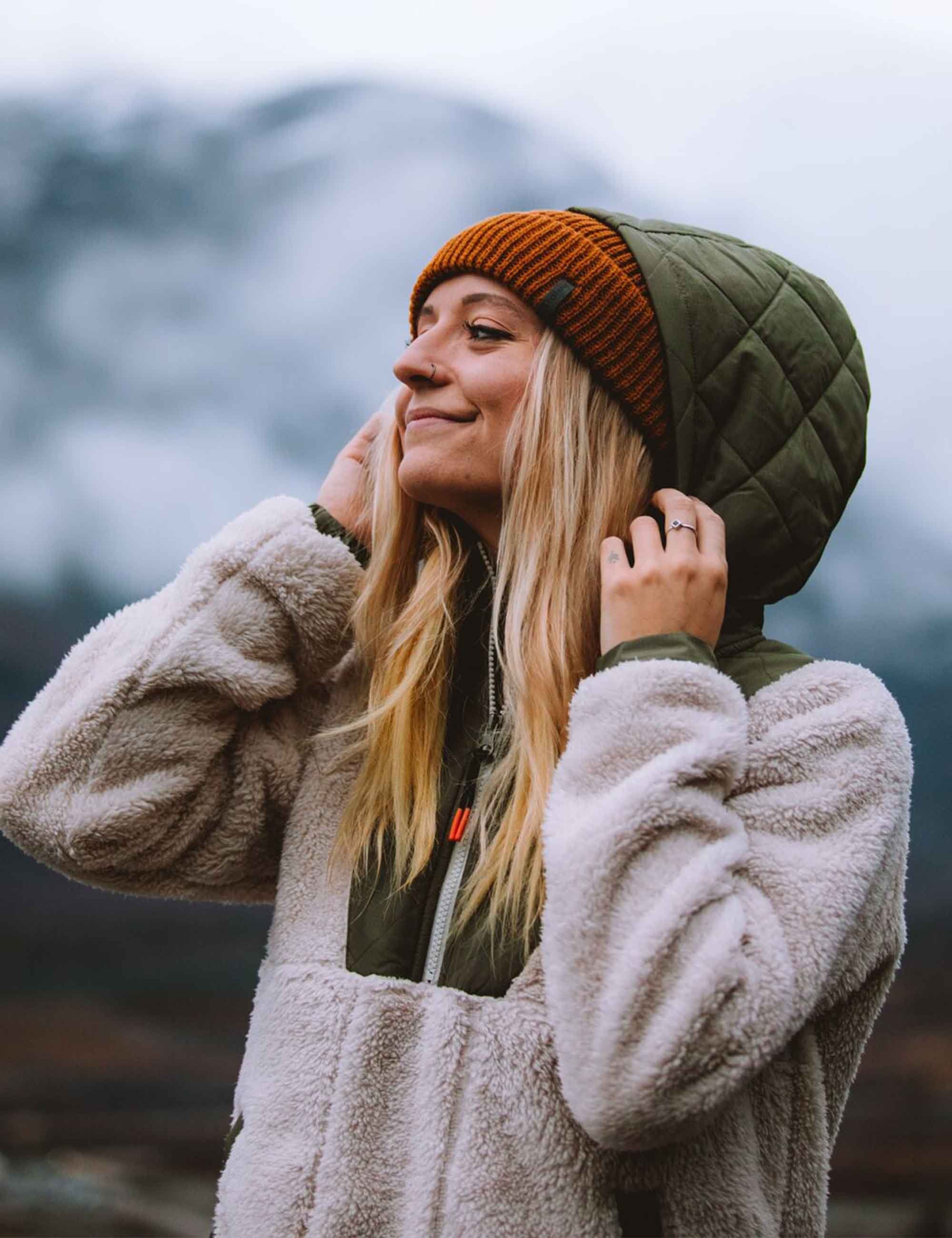 Women's Beaumont Hooded Sherpa Fleece - Vintage White