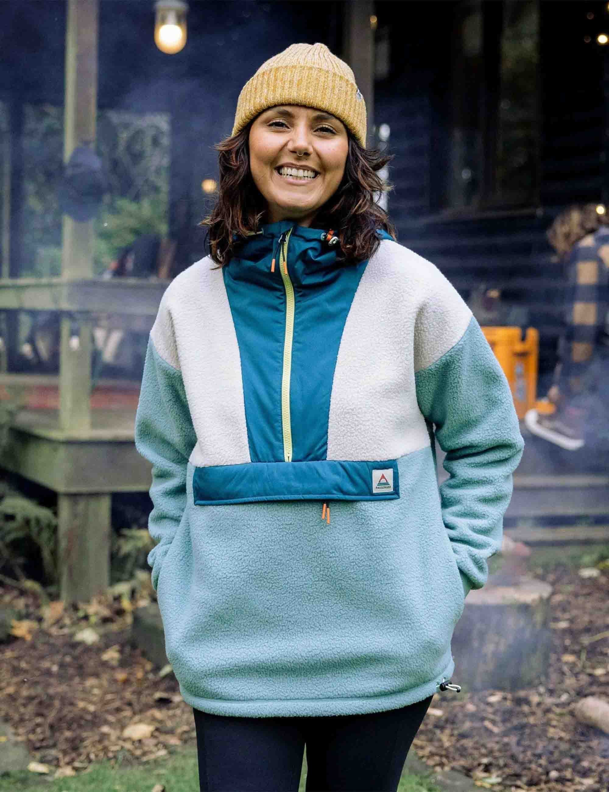 Women's Maren 1/2 Zip Hooded Sherpa Fleece - Arctic