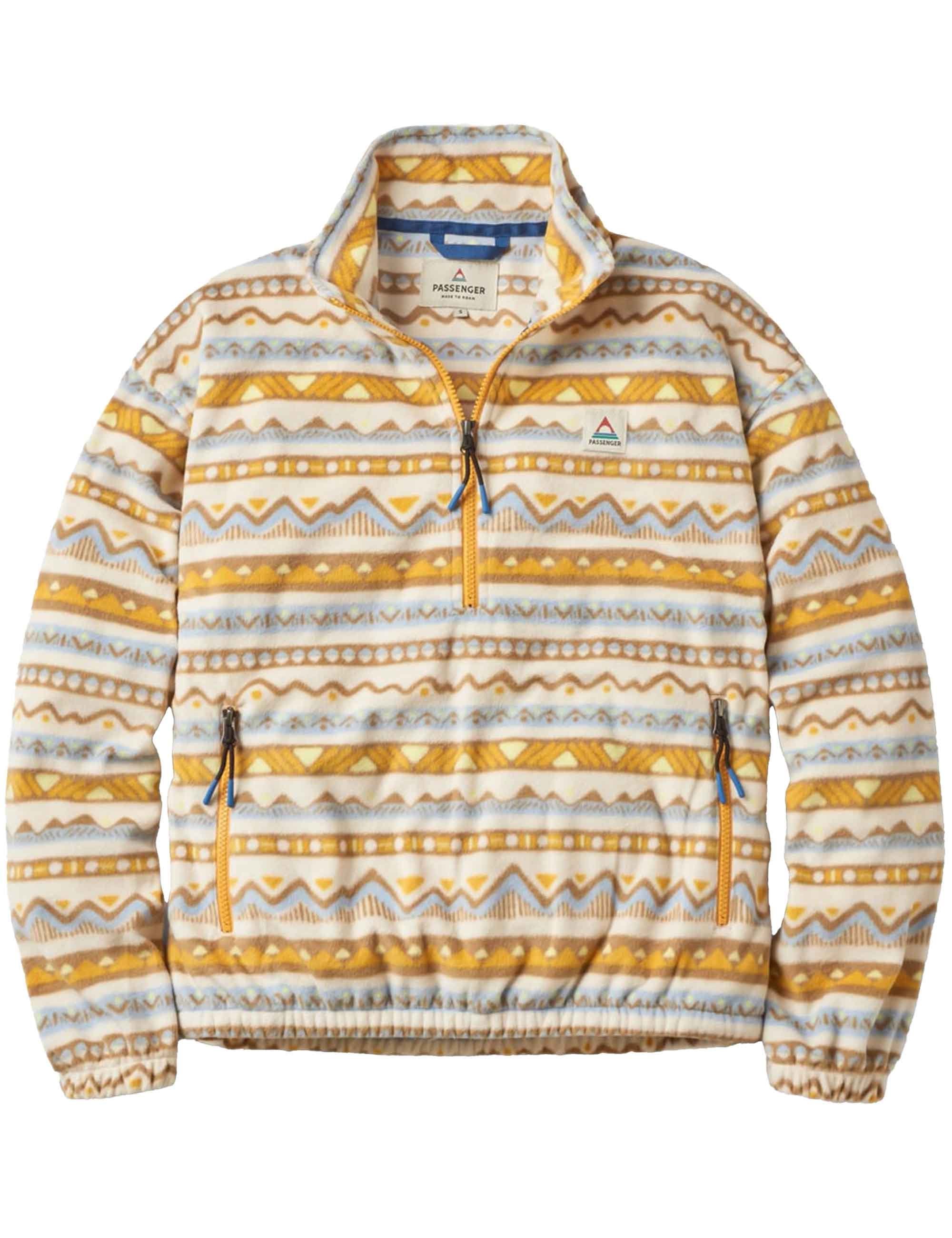 Women's Ayla 1/2 Zip PolarFleece - Mountain Geo Birch