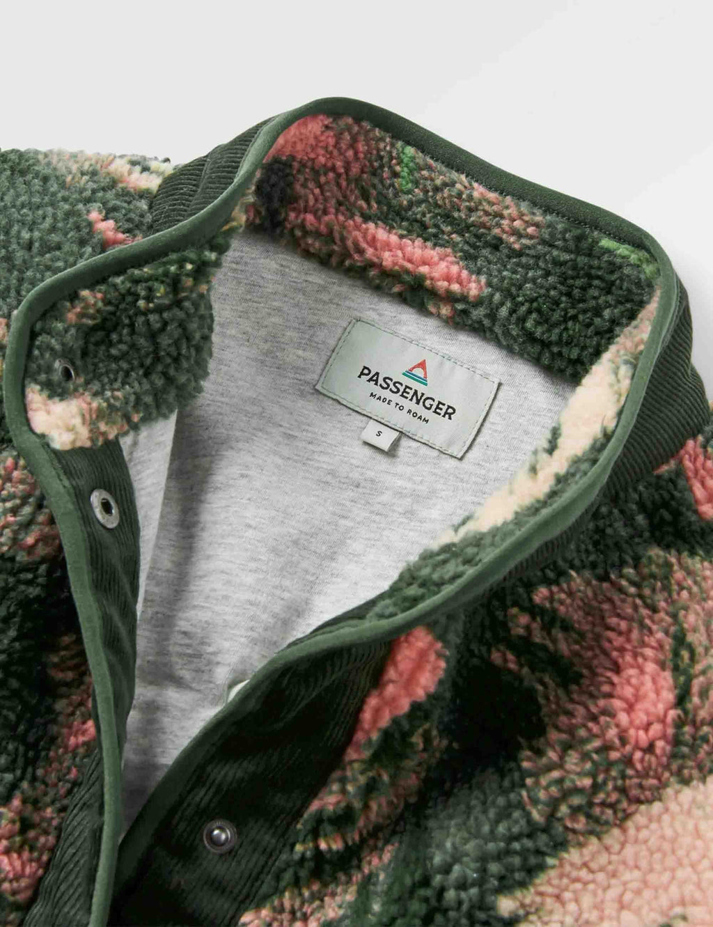 Women's Clover Lined Fleece Jacket - Abstract Mountain Fir Tree