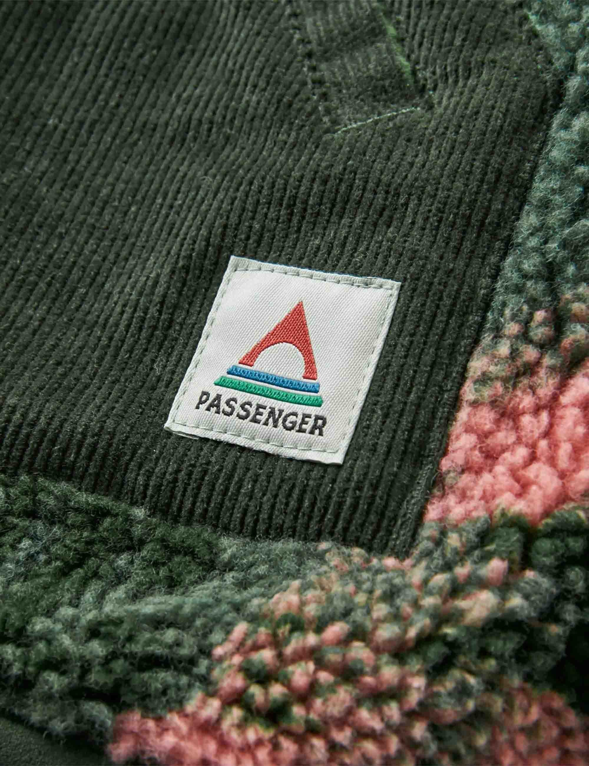 Women's Clover Lined Fleece Jacket - Abstract Mountain Fir Tree