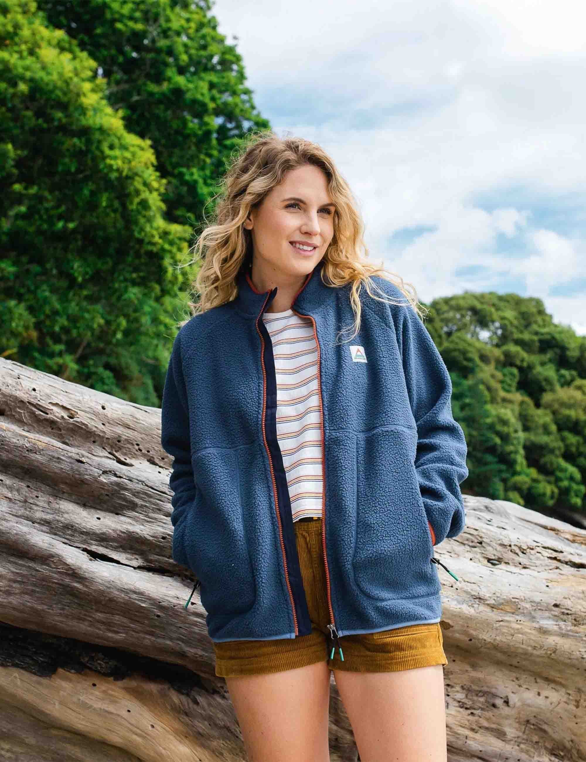 Women's Fairbanks Sherpa Fleece Jacket - Dark Denim