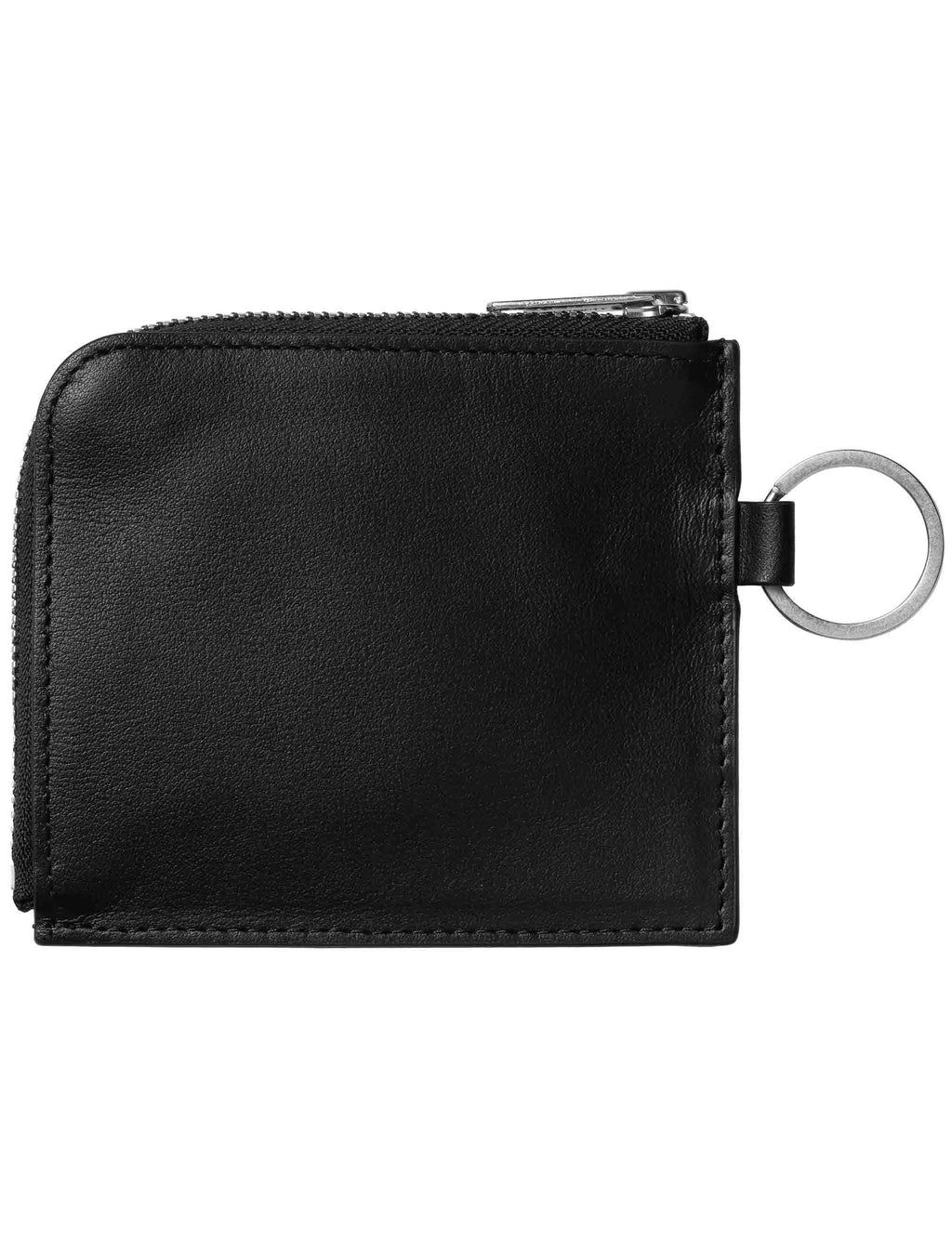 Vegas Double Zip Wallet - Black/Silver