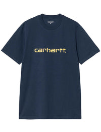 Script Logo T-Shirt - Ink/Air Yellow