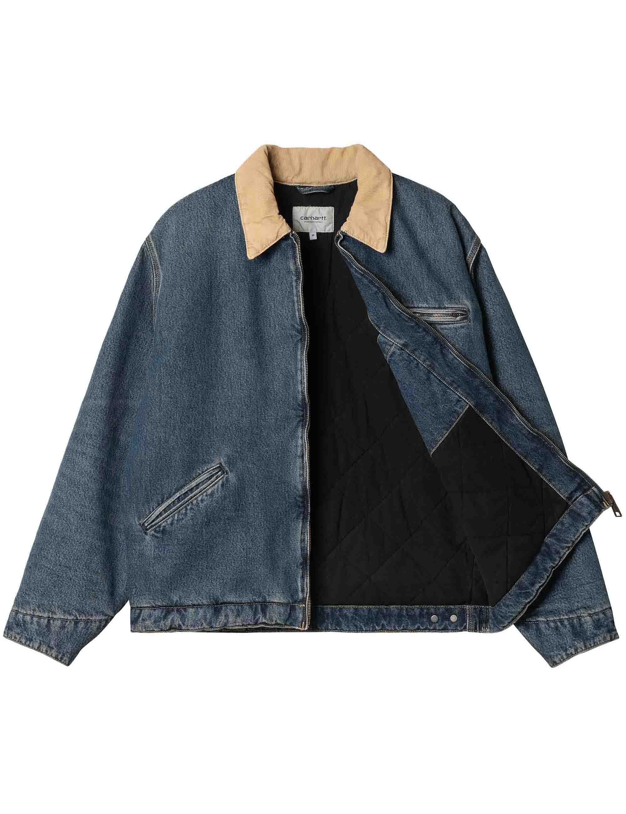 Carhartt WIP OG Detroit Jacket - Blue/Dusty H Brown - Clothing