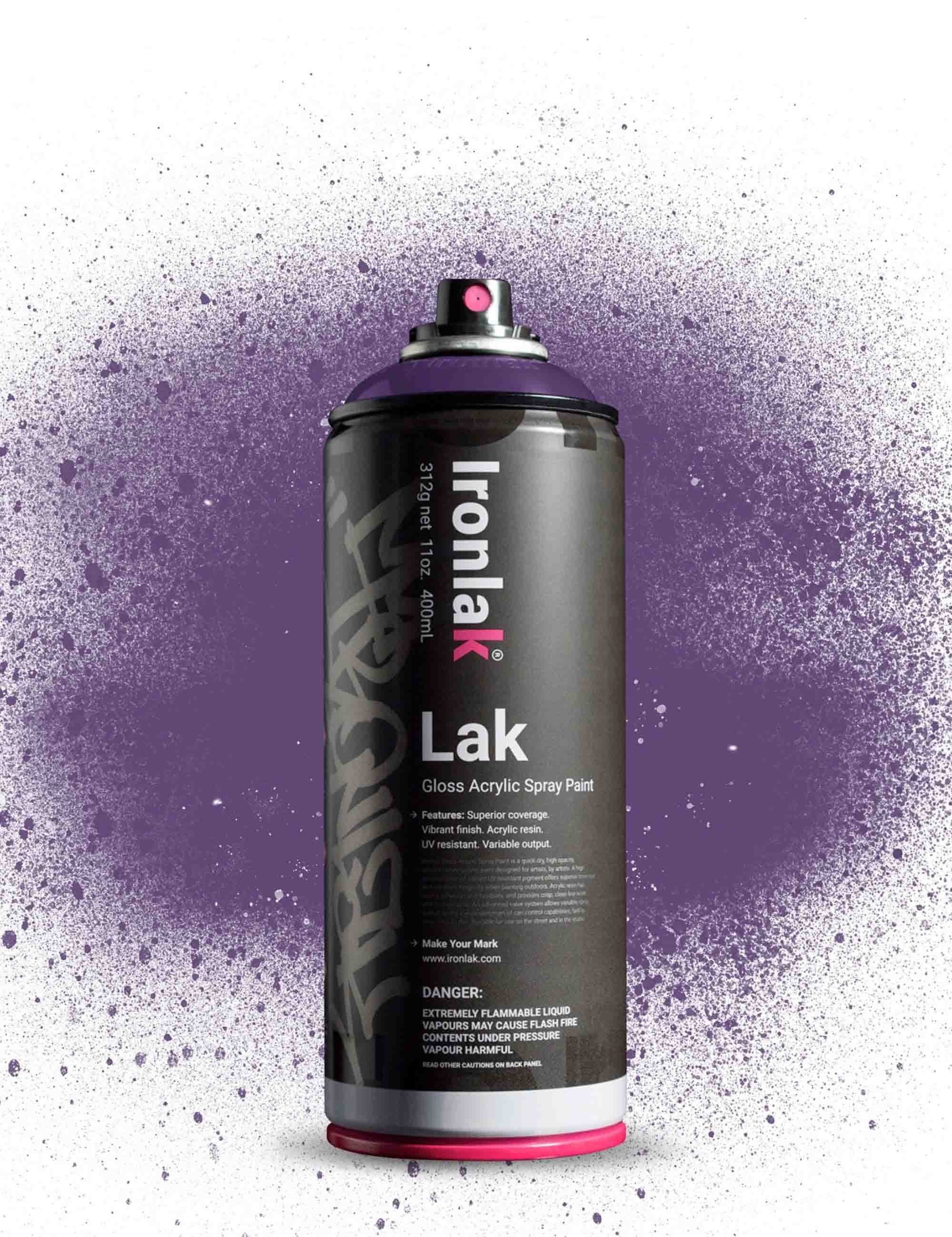 Ironlak Gloss Acrylic Spray Paint (400ml) - Eggplant