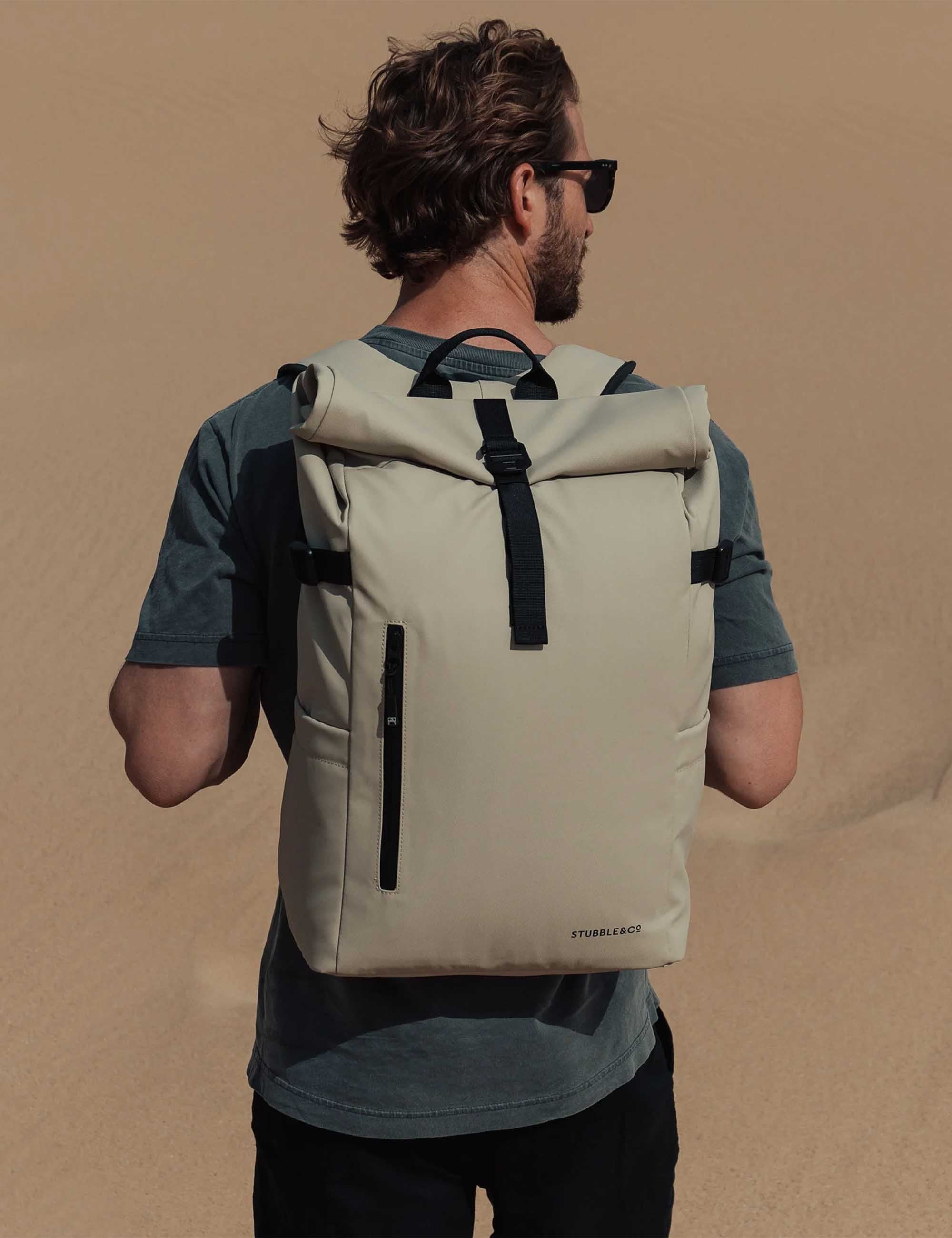 The Roll Top Backpack 20L - Sand