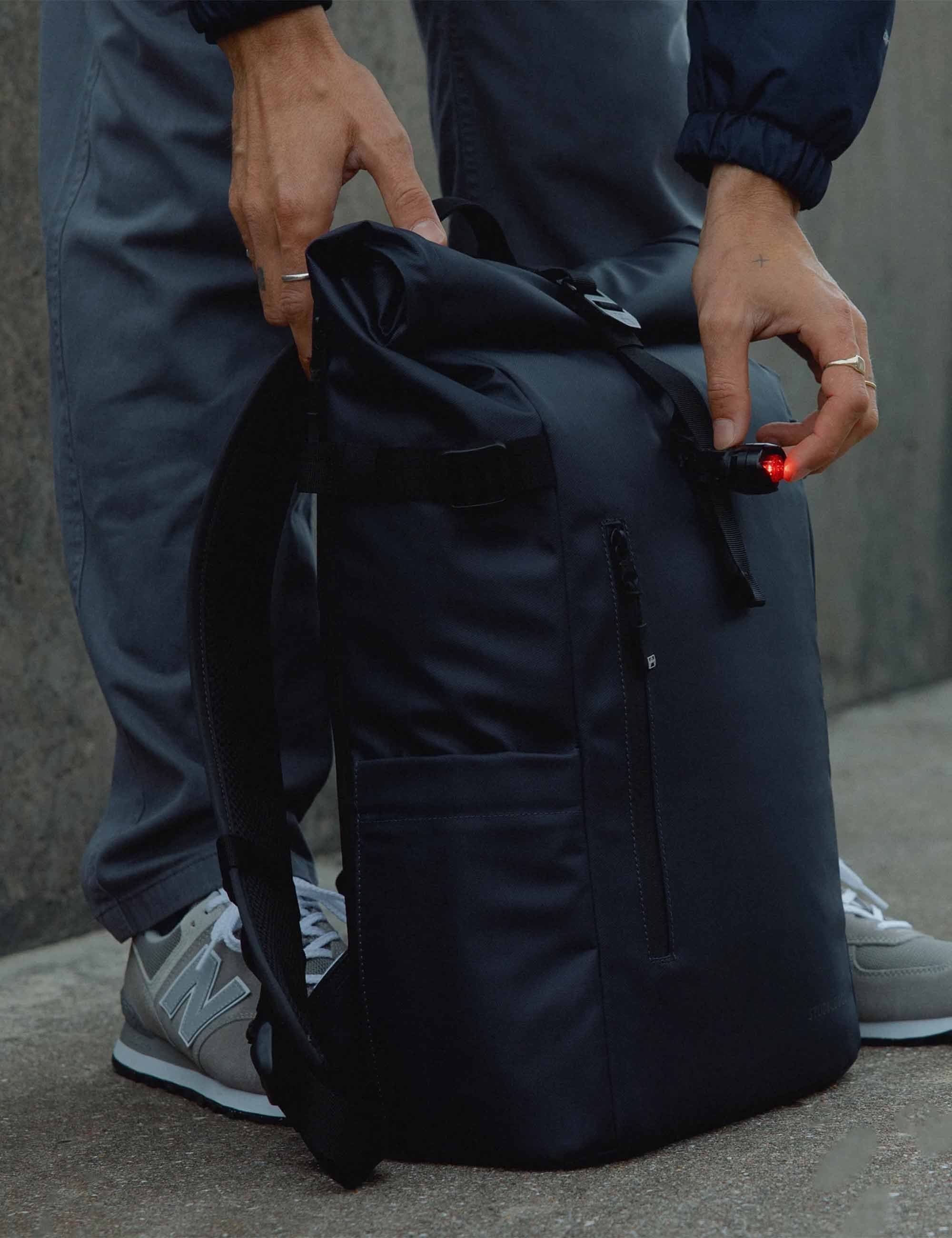 Stubble & Co The Roll Top Backpack 20L - Midnight Blue