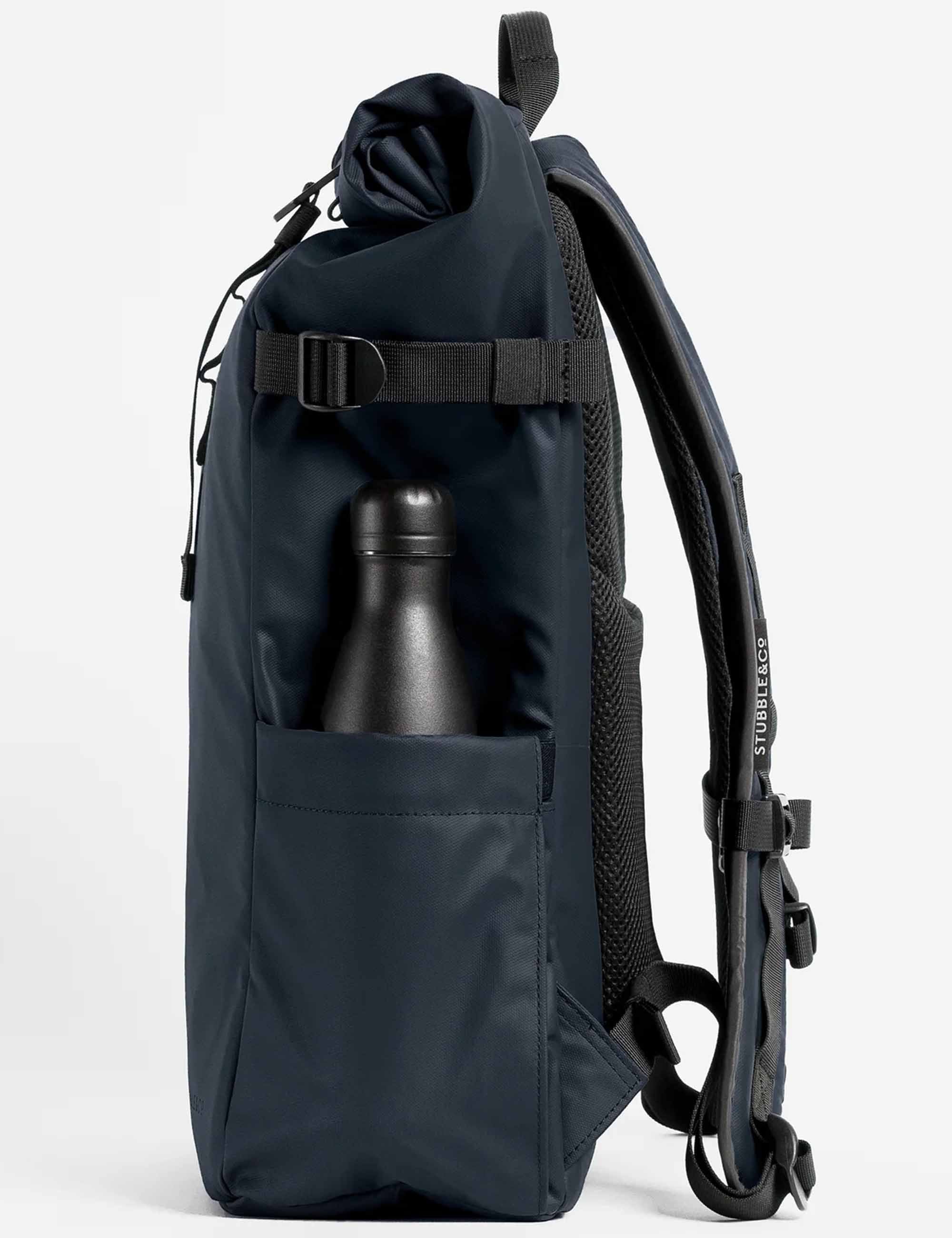 Stubble & Co The Roll Top Backpack 20L - Midnight Blue