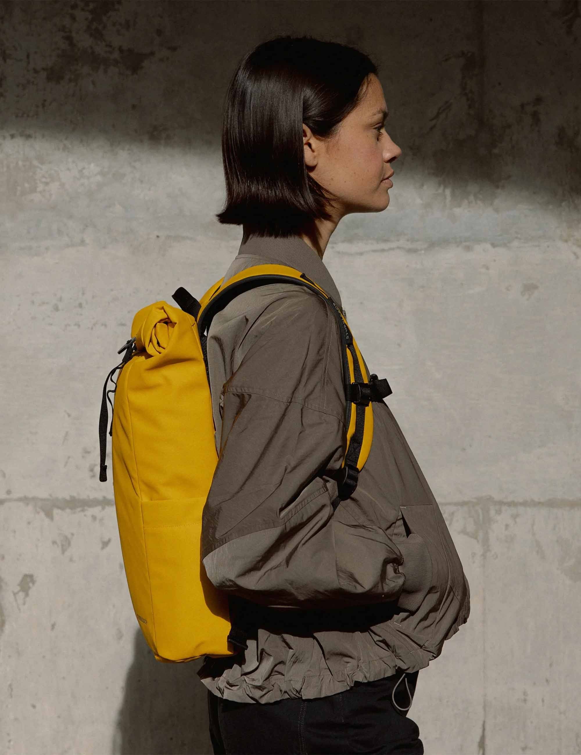 The Roll Top Backpack 15L - Yellow