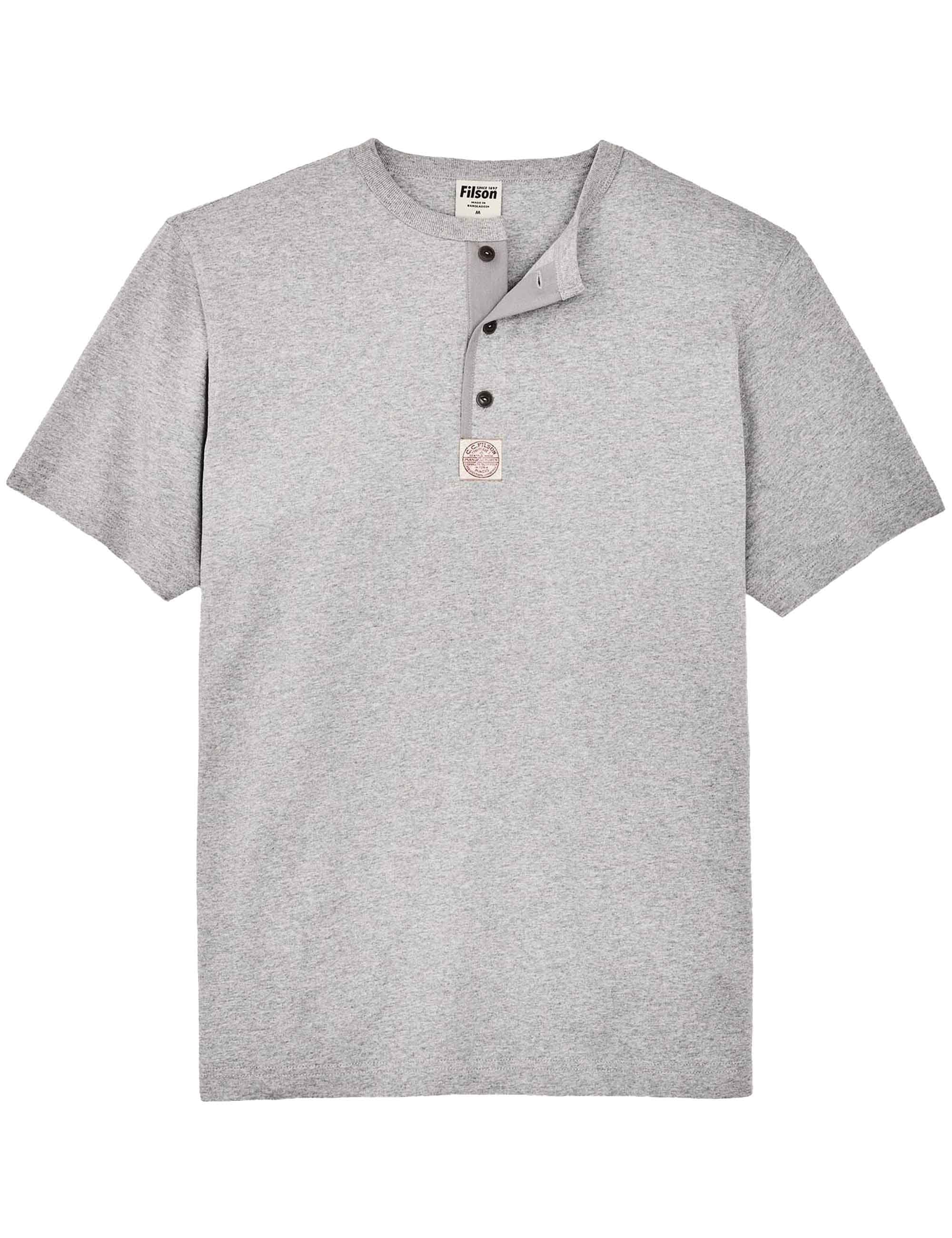 Frontier Henley T-Shirt - Grey Heather