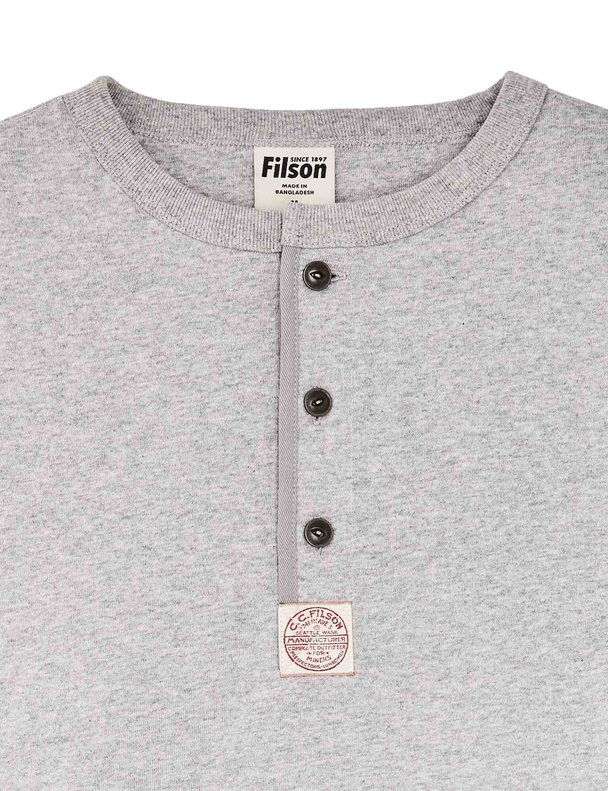 Frontier Henley T-Shirt - Grey Heather