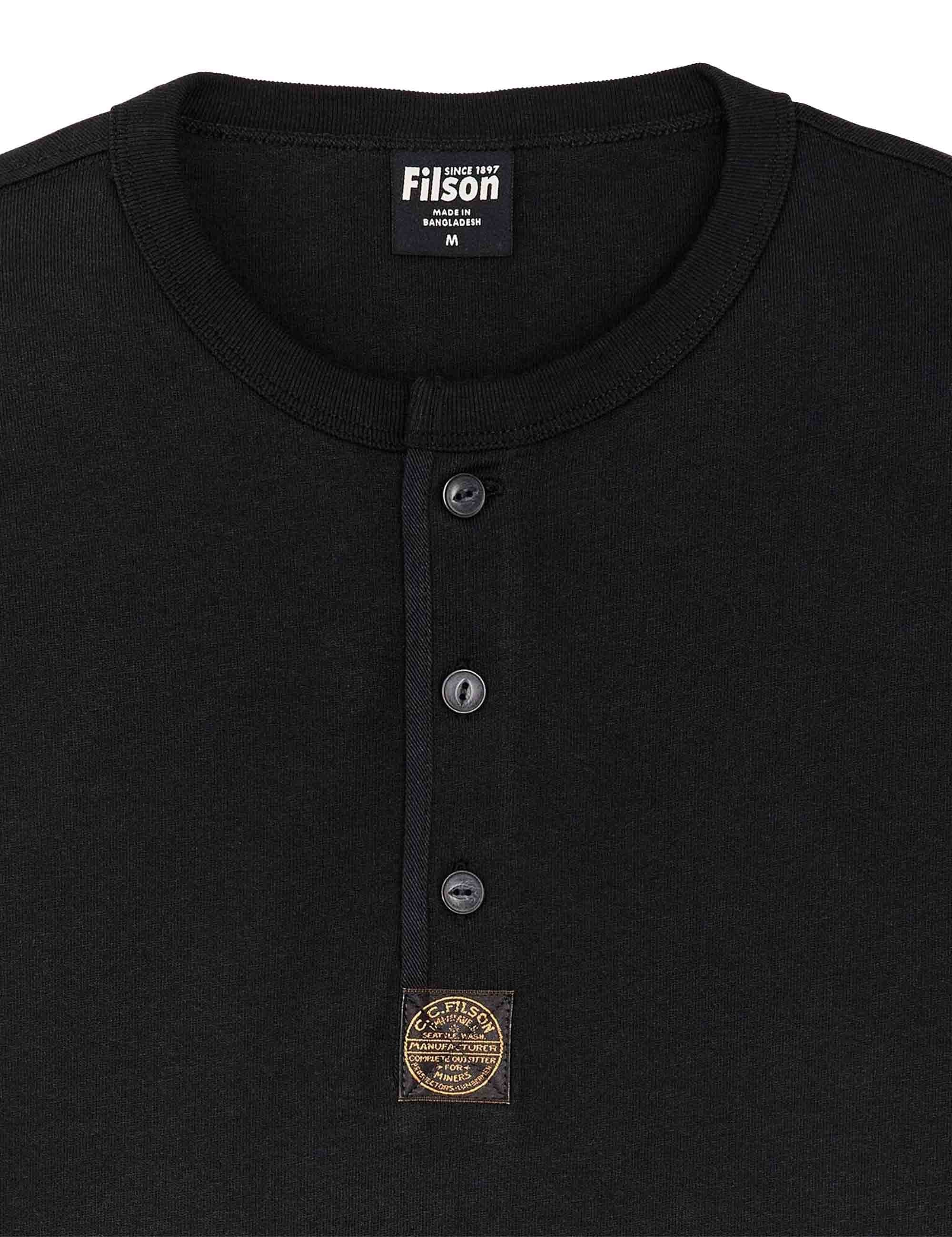 Frontier Henley T-Shirt - Black