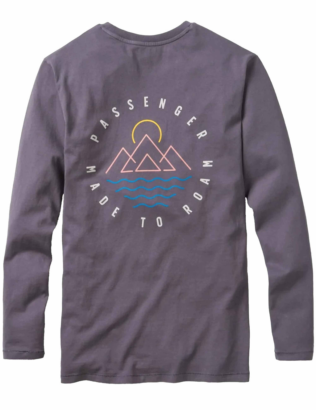 Escapism Long Sleeve Recycled Cotton T-Shirt - Faded Black