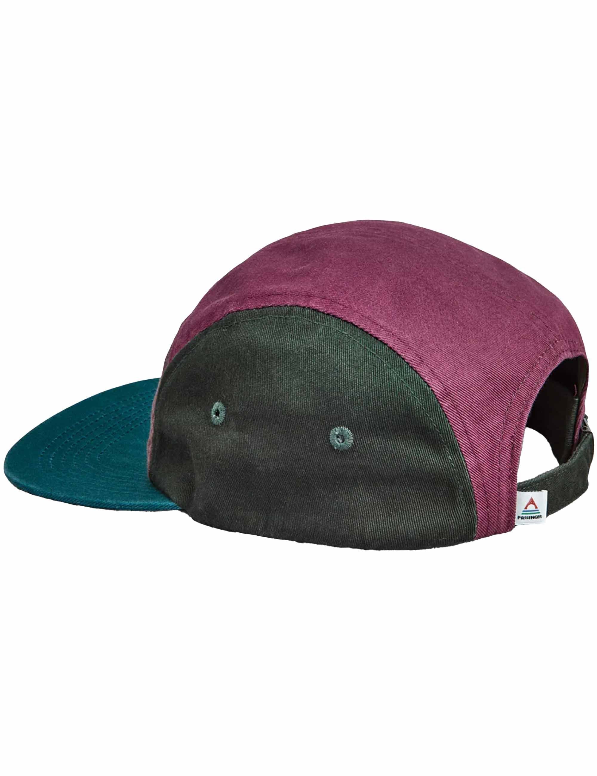 Passenger Fixie Recycled 5 Panel Cap - Grape Multicoloured