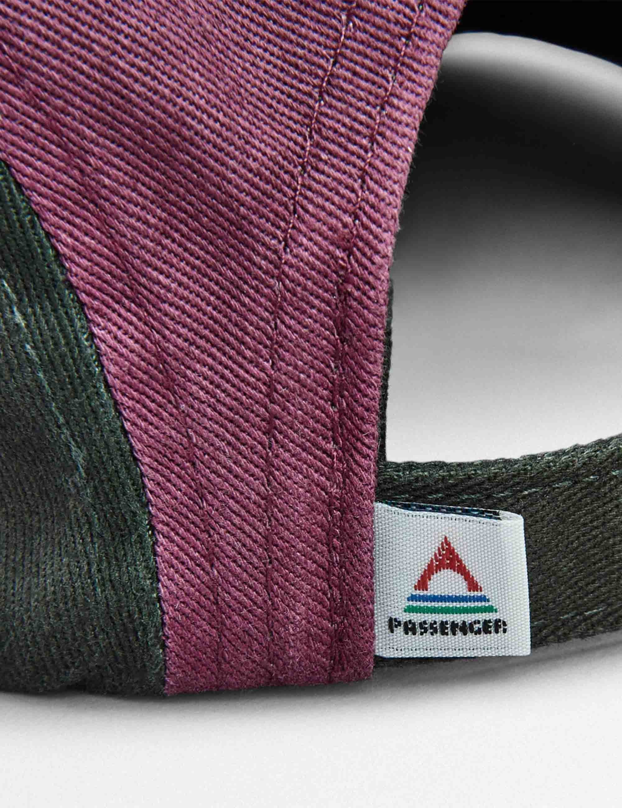 Passenger Fixie Recycled 5 Panel Cap - Grape Multicoloured