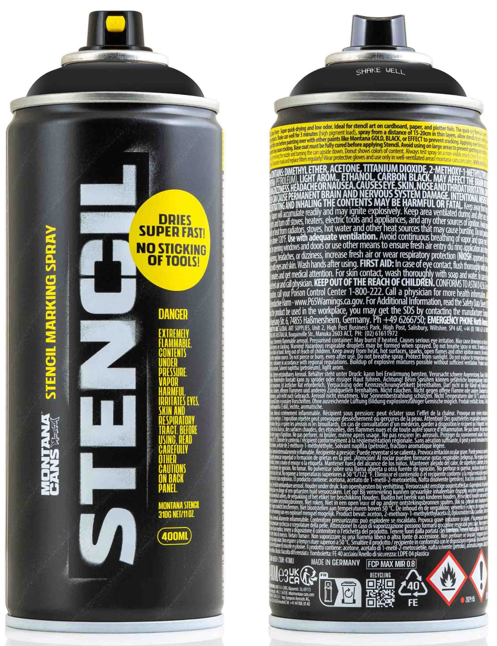 Stencil Marking Spray (400ml) - Black