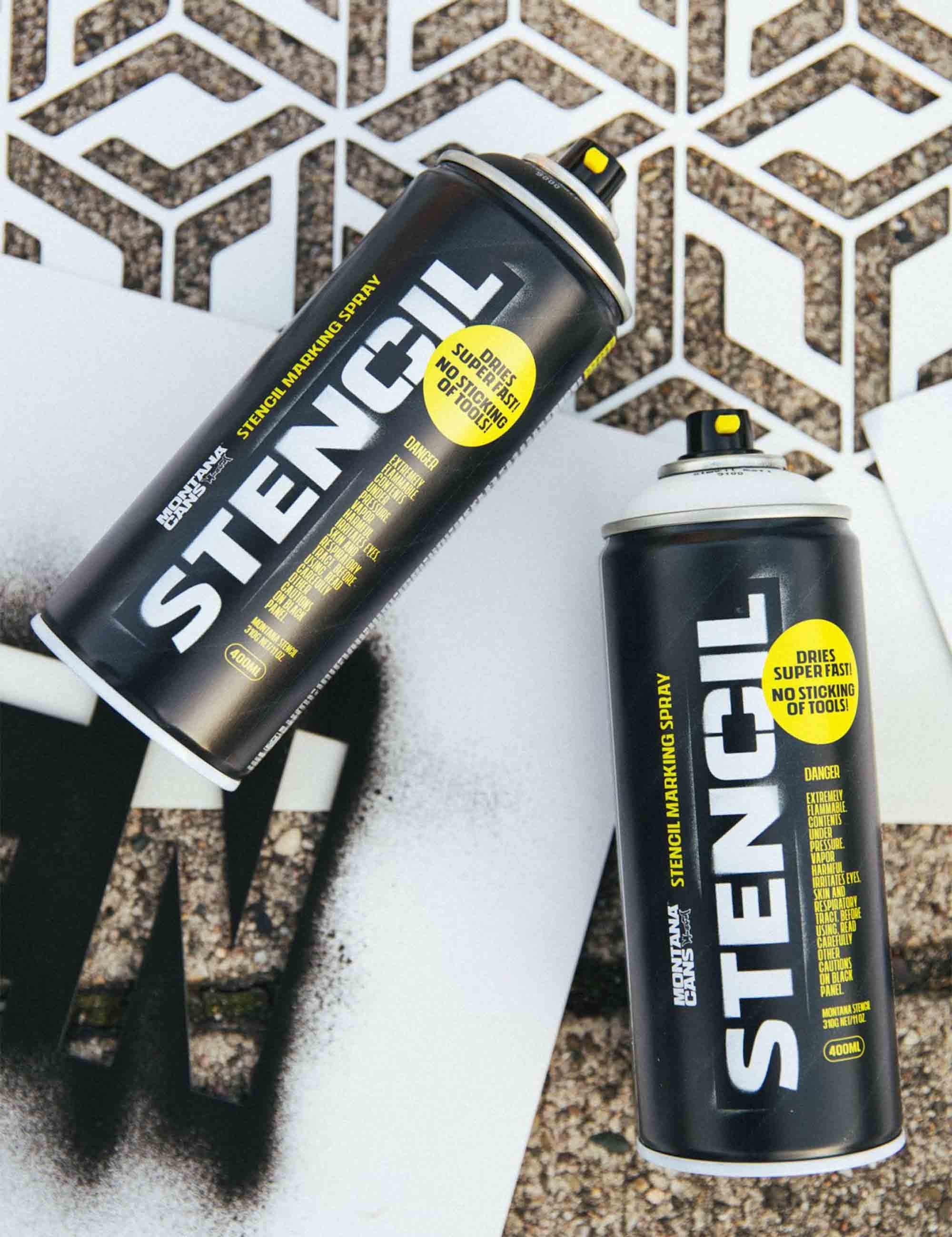 Montana Stencil Marking Spray (400ml) - Black