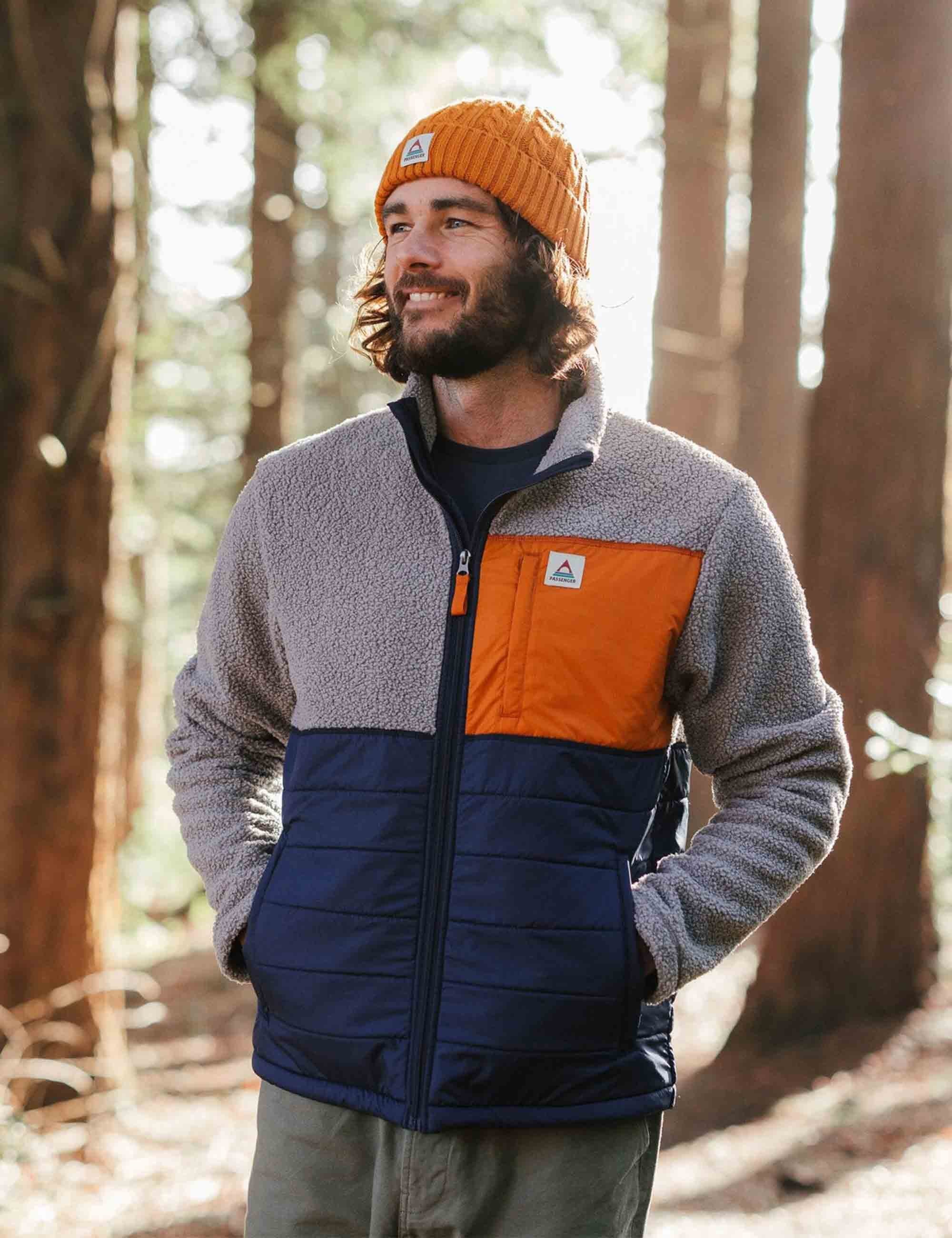Passenger Born Explorer Lined Fleece Jacket - Steel Grey