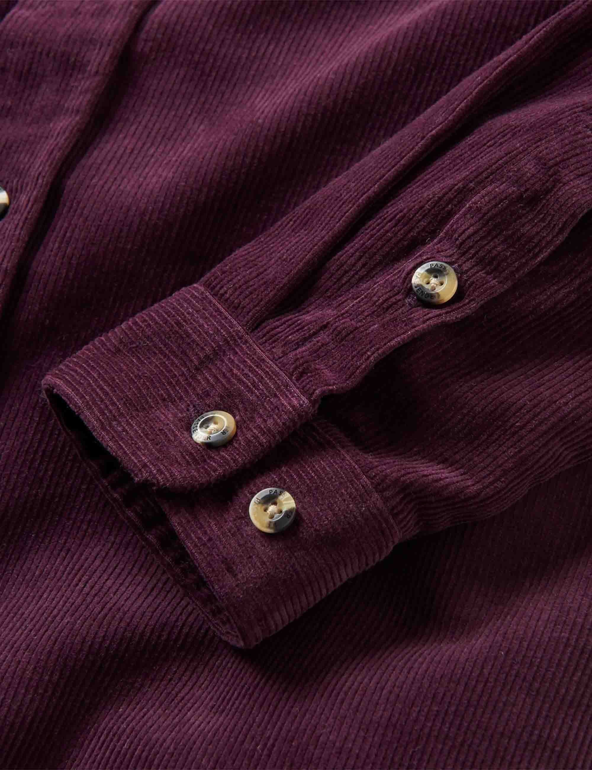 Passenger Backcountry Cord Shirt - Deep Plum
