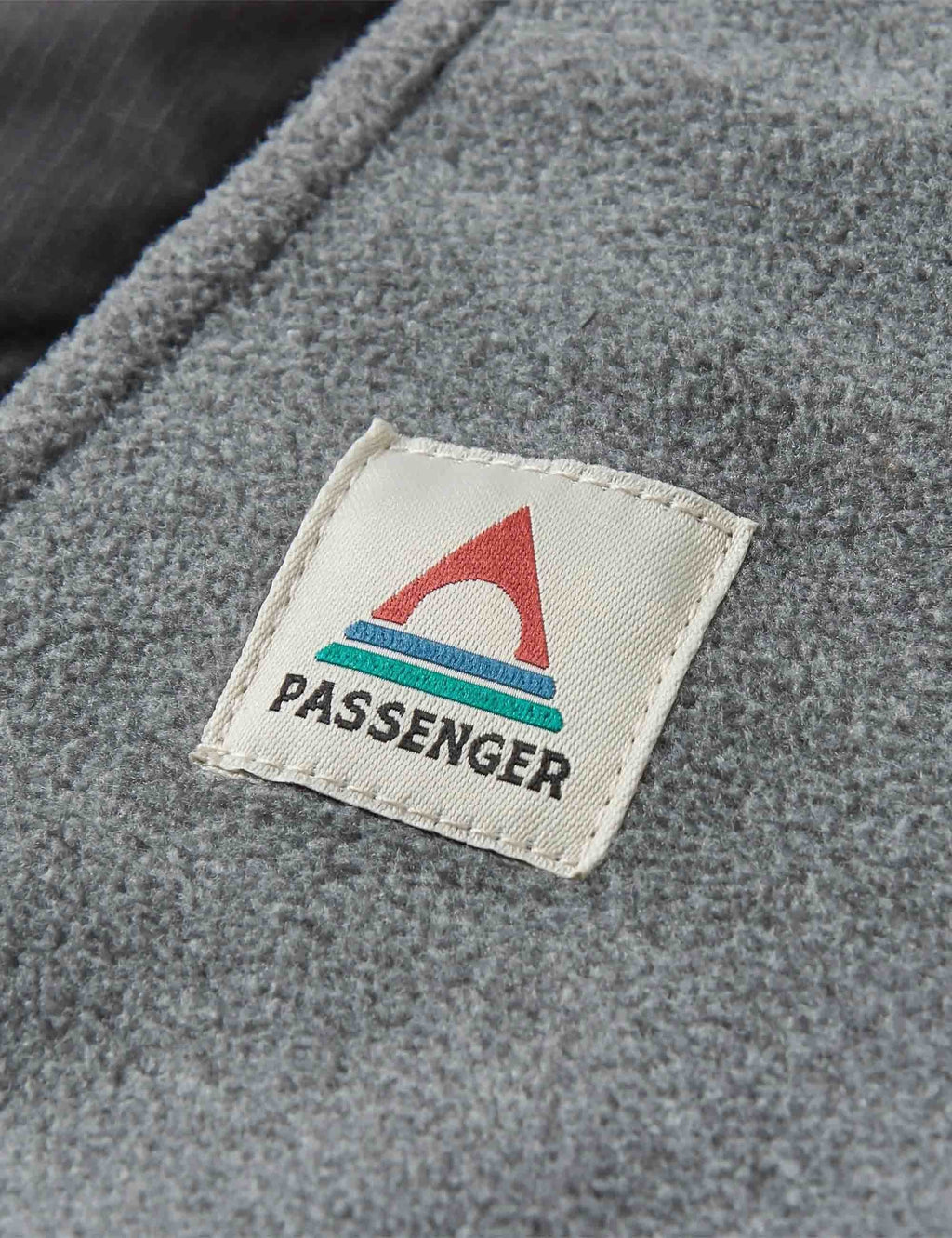 Woodland 1/2 Zip Hooded Polar Fleece - Grey Marl/Khaki