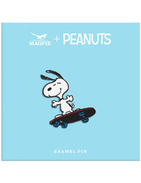 Snoopy Enamel Pin Badge - Lifestyle, Skateboard