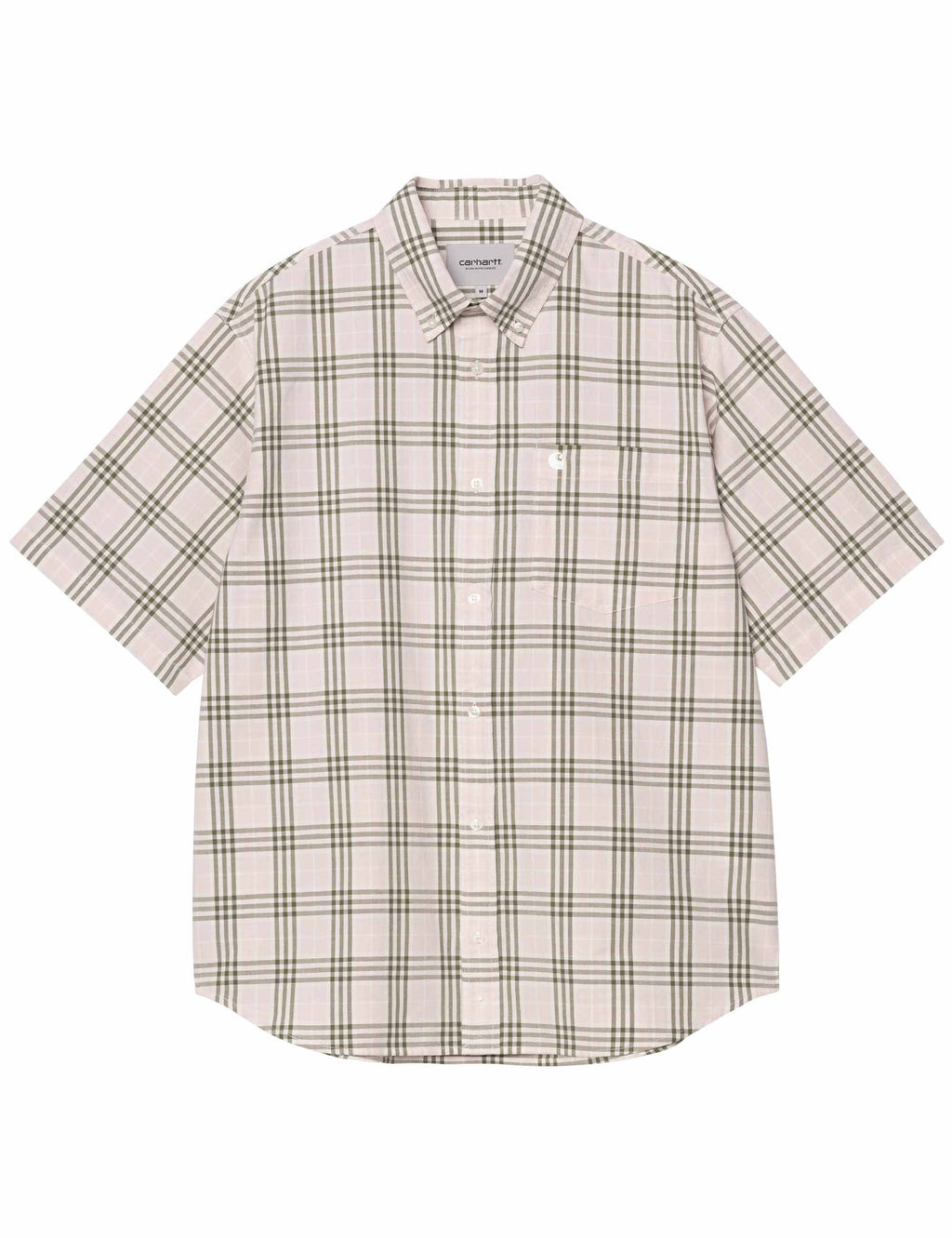 Niven Short Sleeve Shirt - Air Pink/Wax