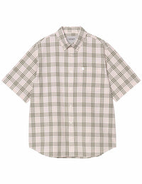 Niven Short Sleeve Shirt - Air Pink/Wax