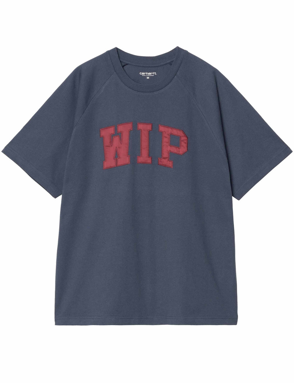 WIP T-Shirt - Dusky Blue/Mulberry