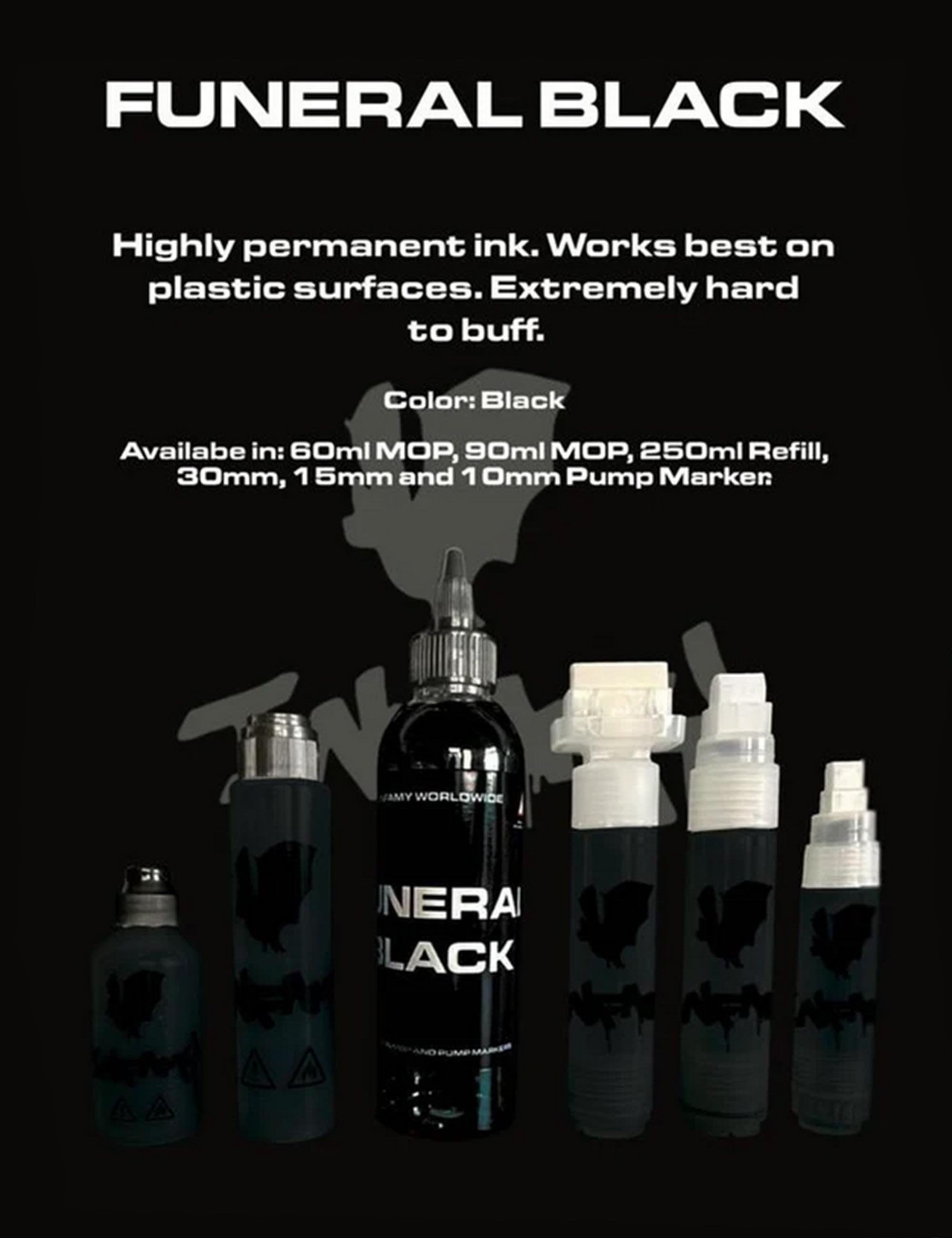 Shoe Mop (4oz) - Funeral Black Ink