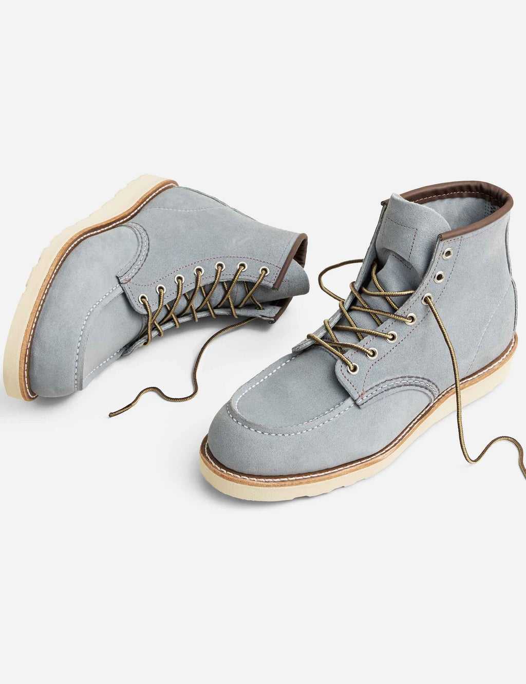 8880 Heritage 6" Moc Toe Boot - Dusty Blue Abilene Leather