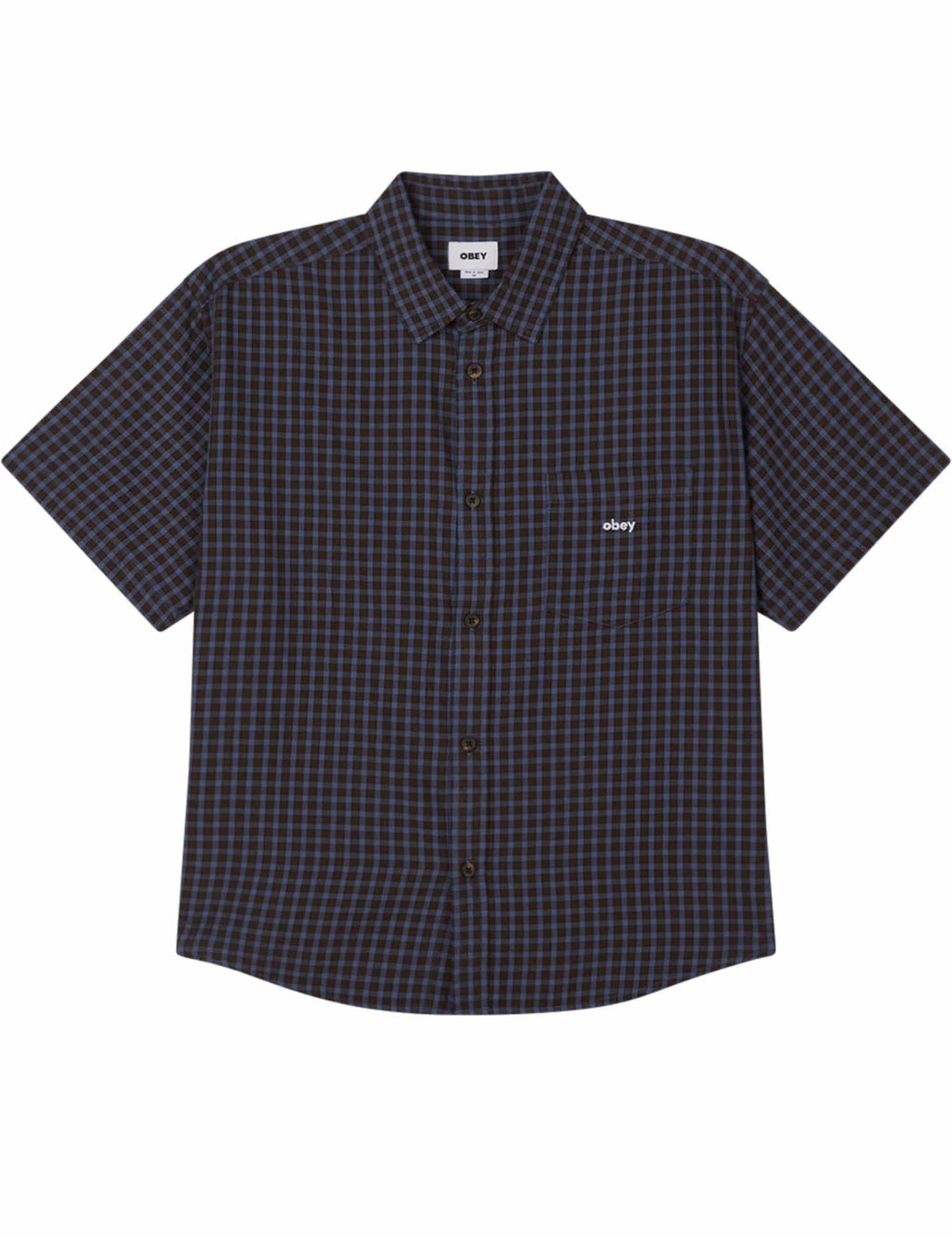 Big Wig Otis Short Sleeve Shirt - Dull Blue Multi