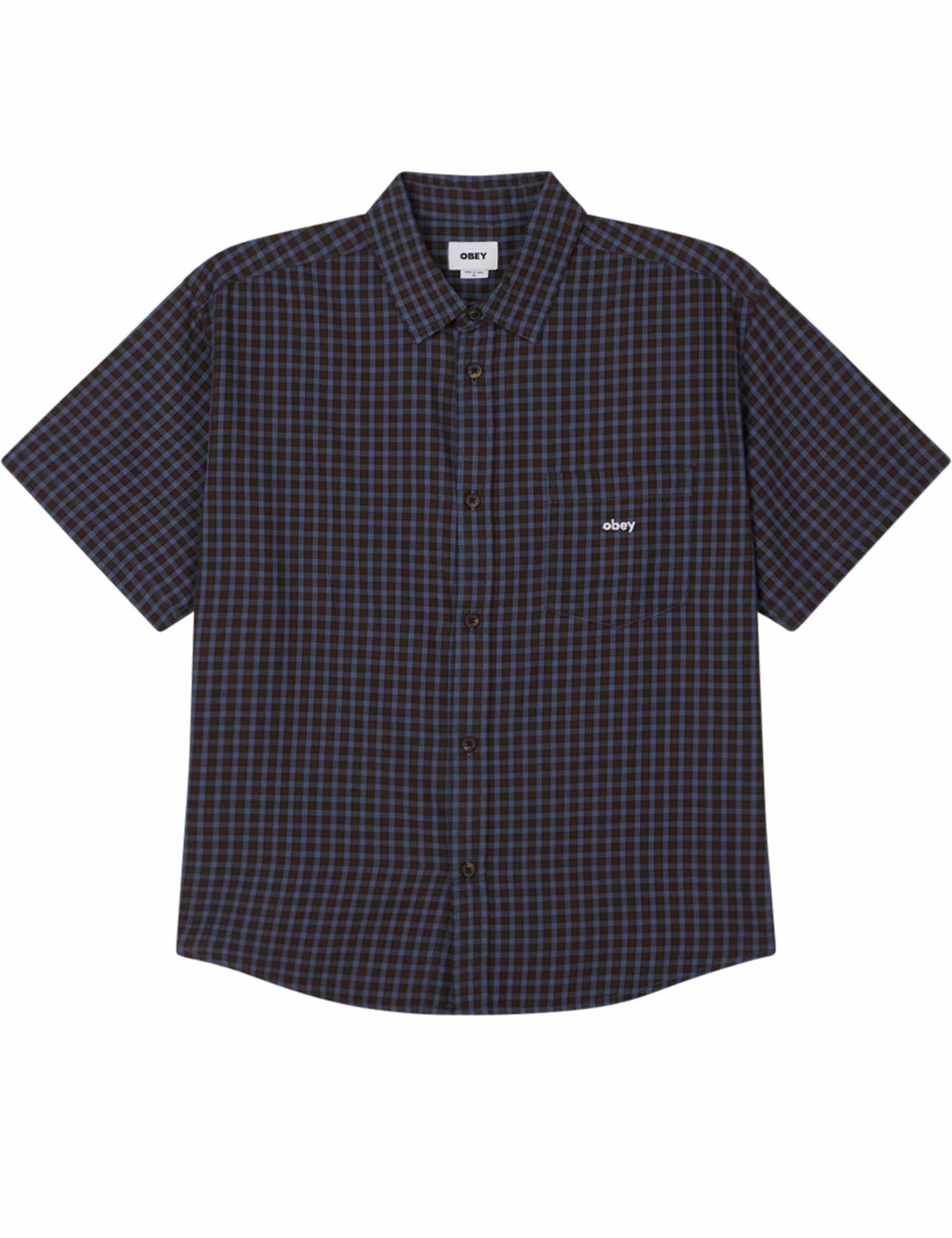 Big Wig Otis Short Sleeve Shirt - Dull Blue Multi