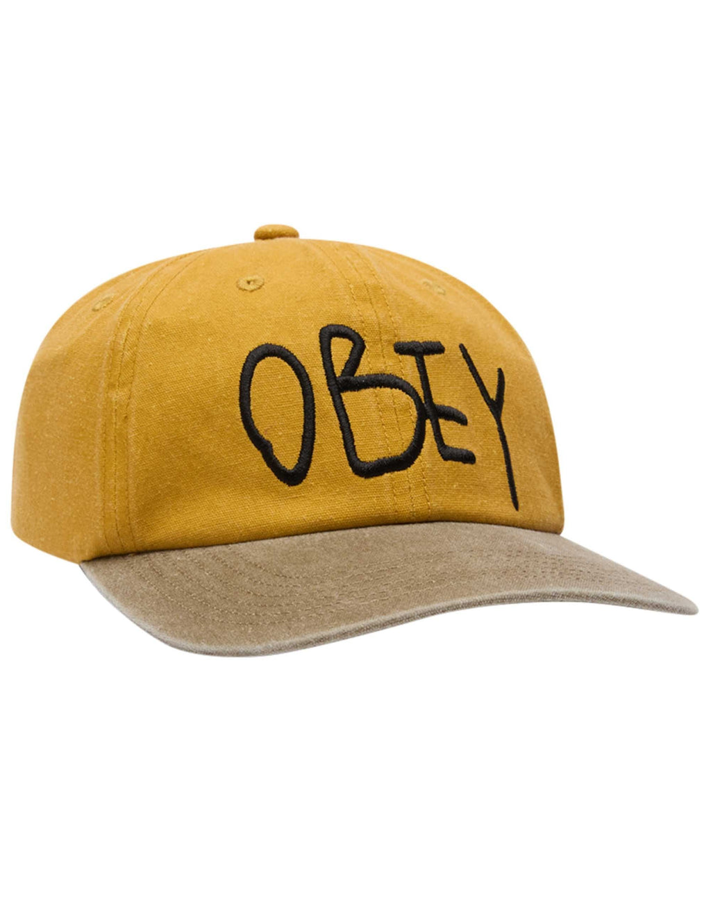 Jot 6 Panel Hat - Mustard