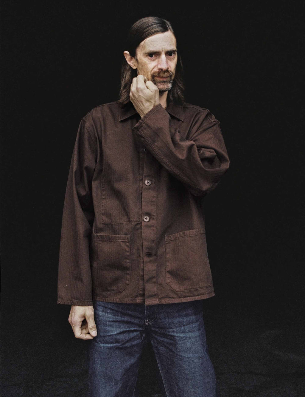 Buddy Herringbone Chore Jacket - Walnut