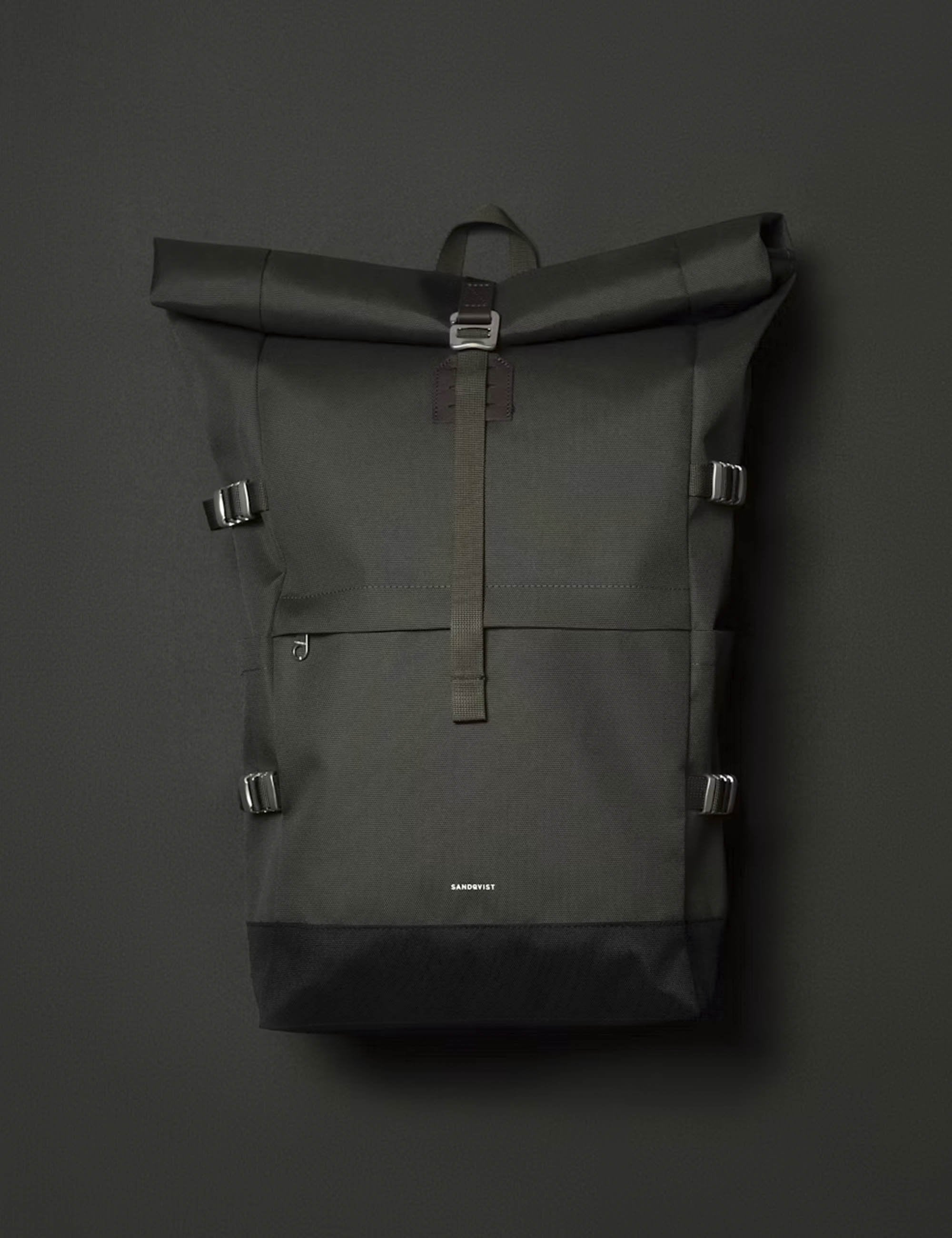 Sandqvist Icon Rolltop Large 26L Backpack - Dawn Green